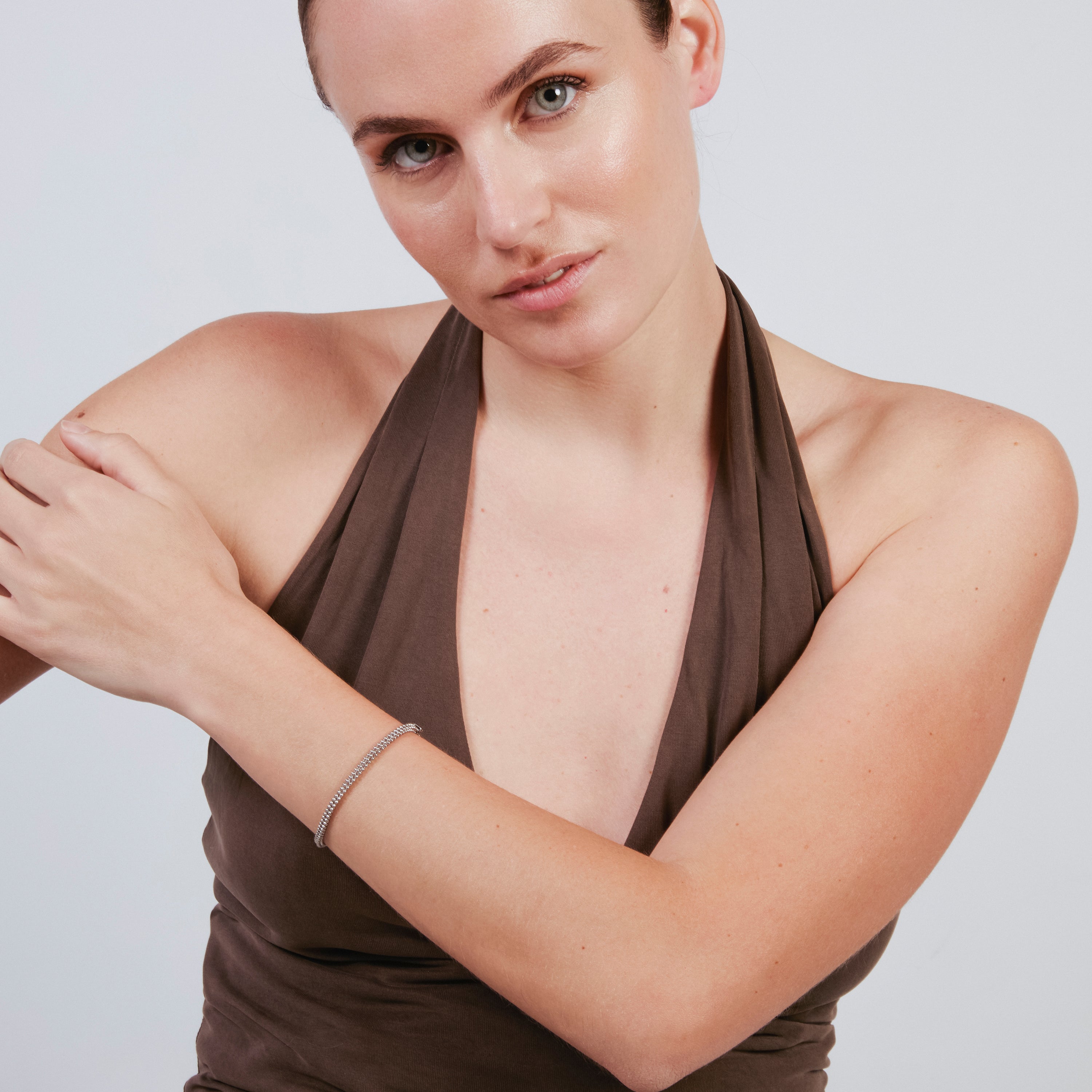 Rhodiniertes Armband - Dahdan