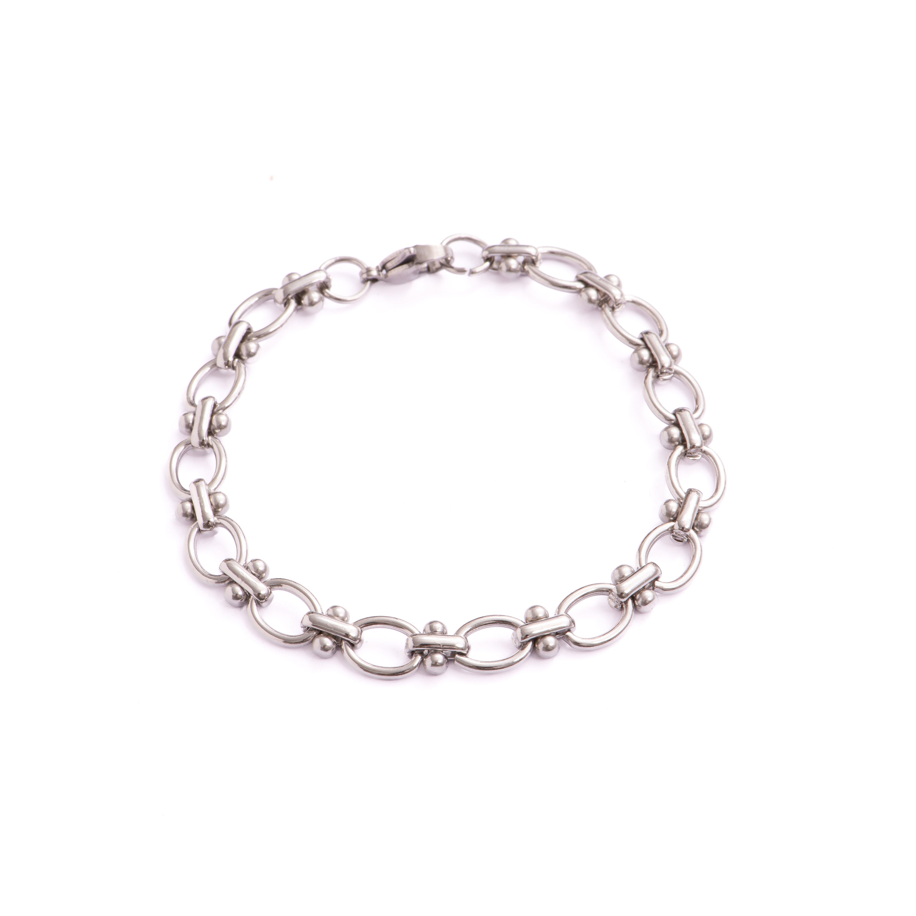 Rhodium-finished bracelet - Balil