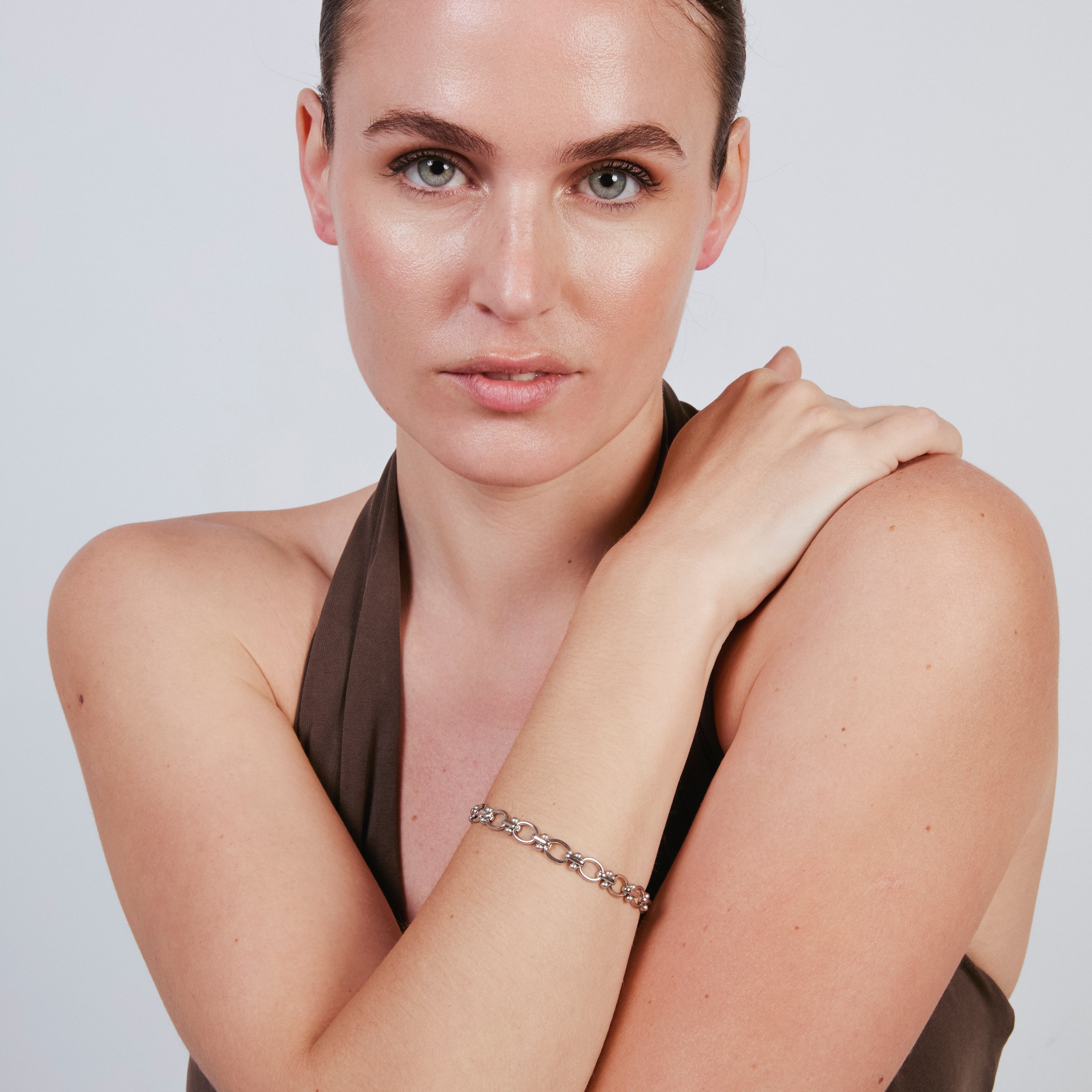 Rhodiniertes Armband - Balil