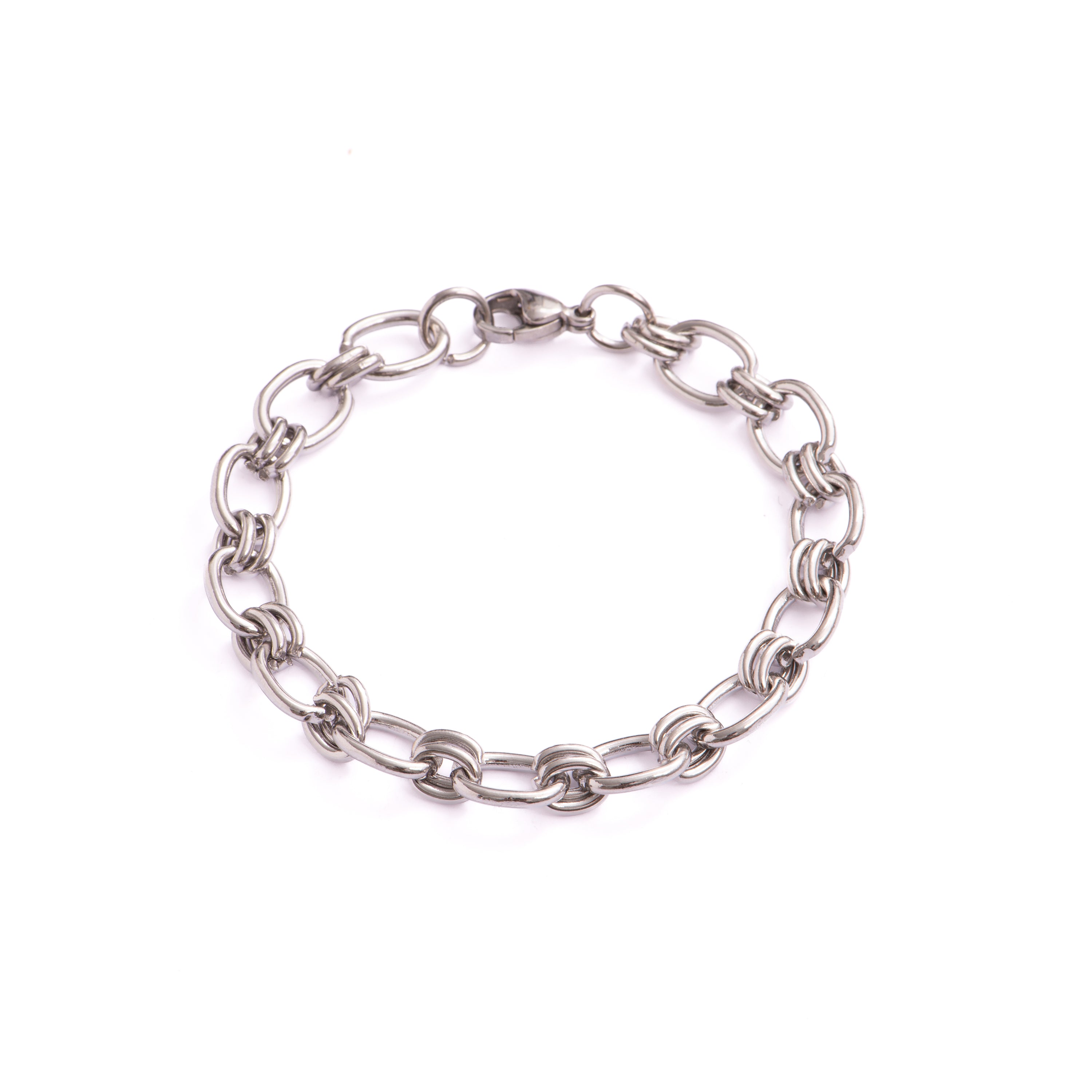 Pulseira com acabamento em ródio - Hataj