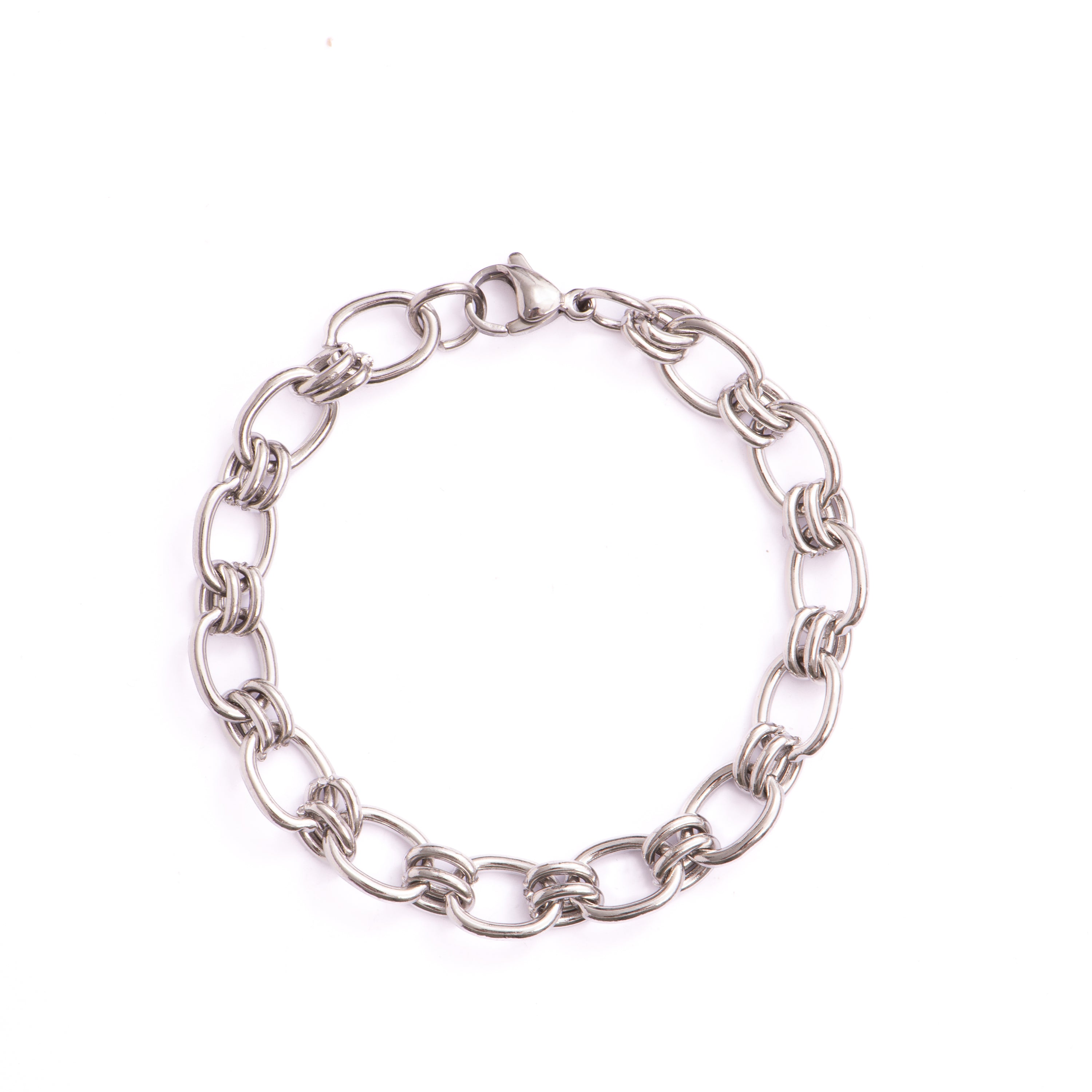 Pulseira com acabamento em ródio - Hataj