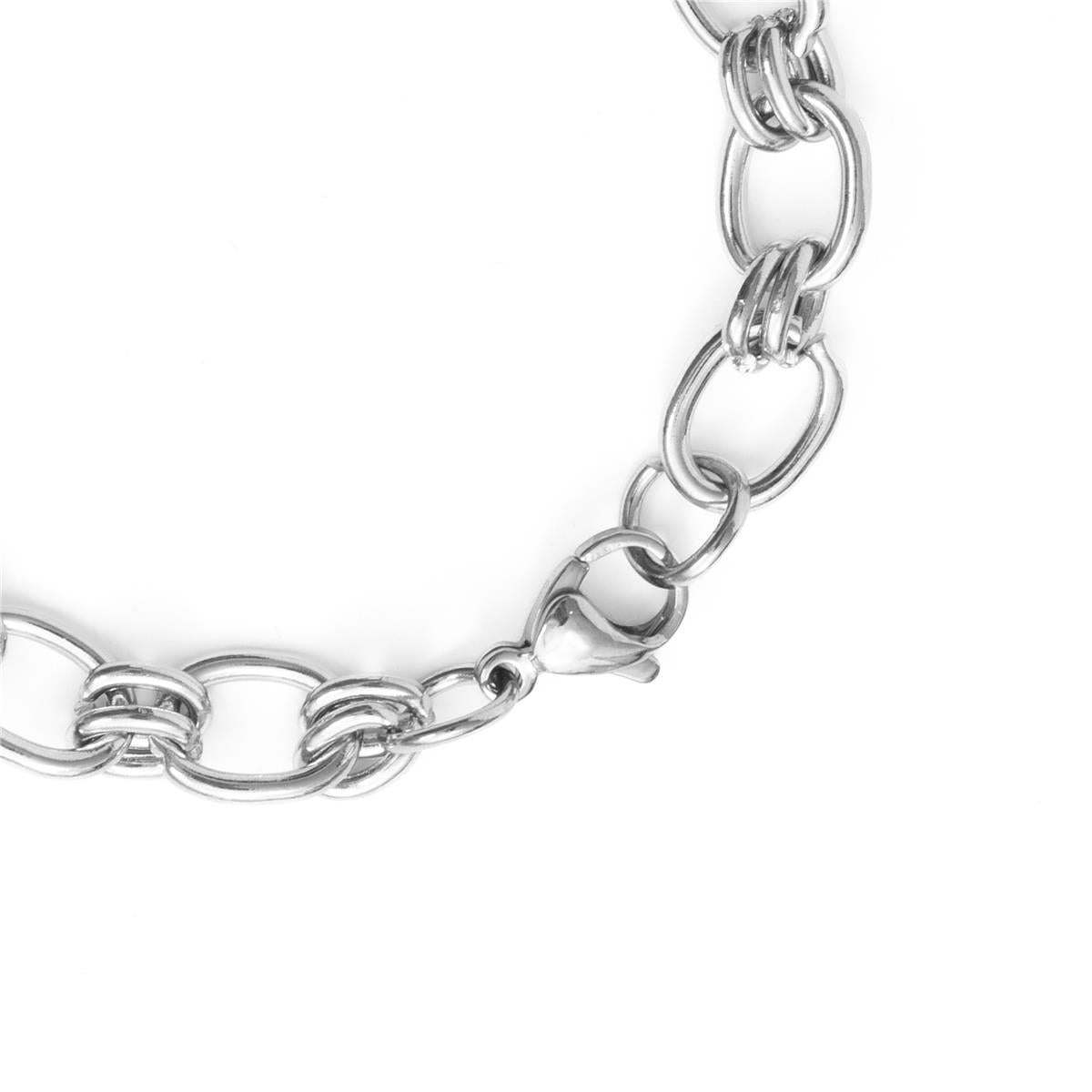 Pulseira com acabamento em ródio - Hataj
