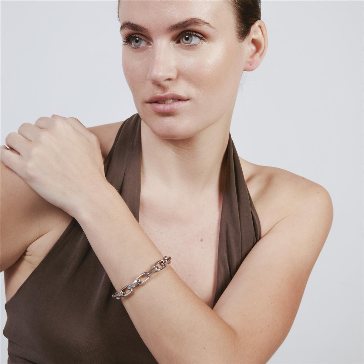 Rhodium-Finished Bracelet - Hexlo