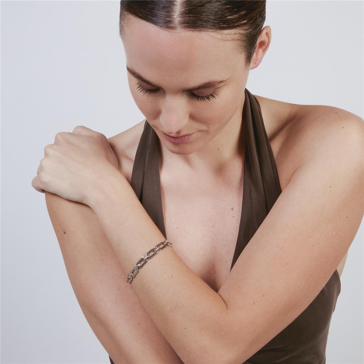 Rhodium-finished bracelet - Cuetz