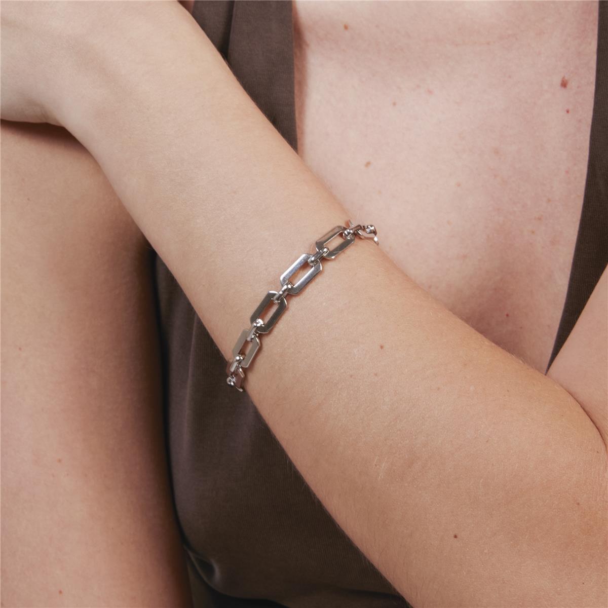 Rhodium-finished bracelet - Cuetz