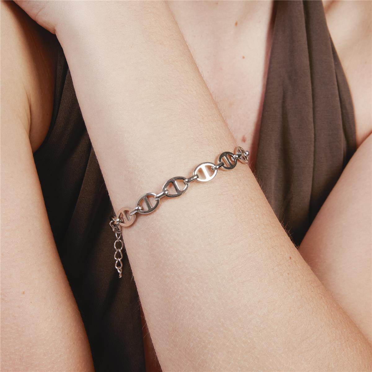 Rhodium-Finished Bracelet - Kisa