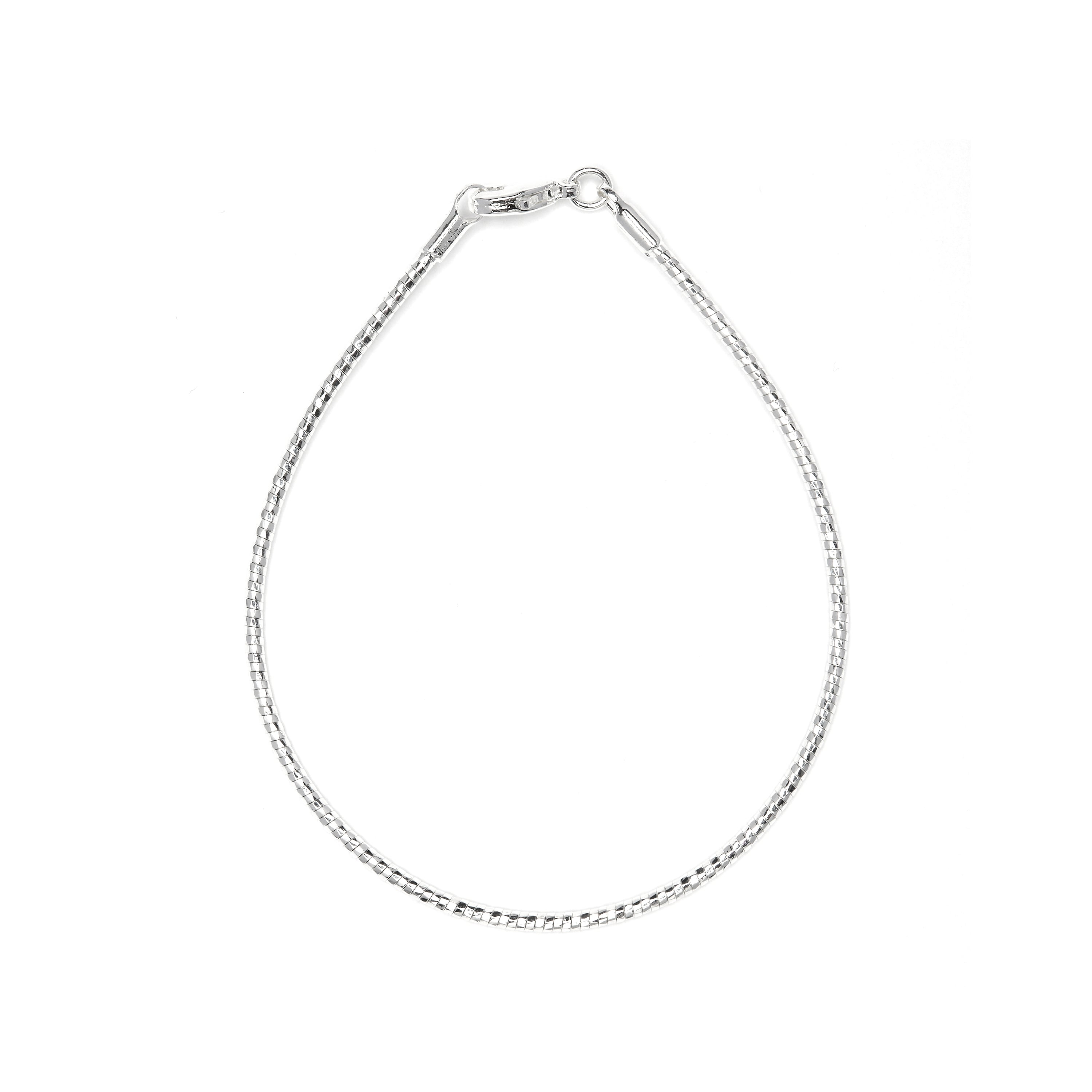 Rhodium-finished bracelet - Nui