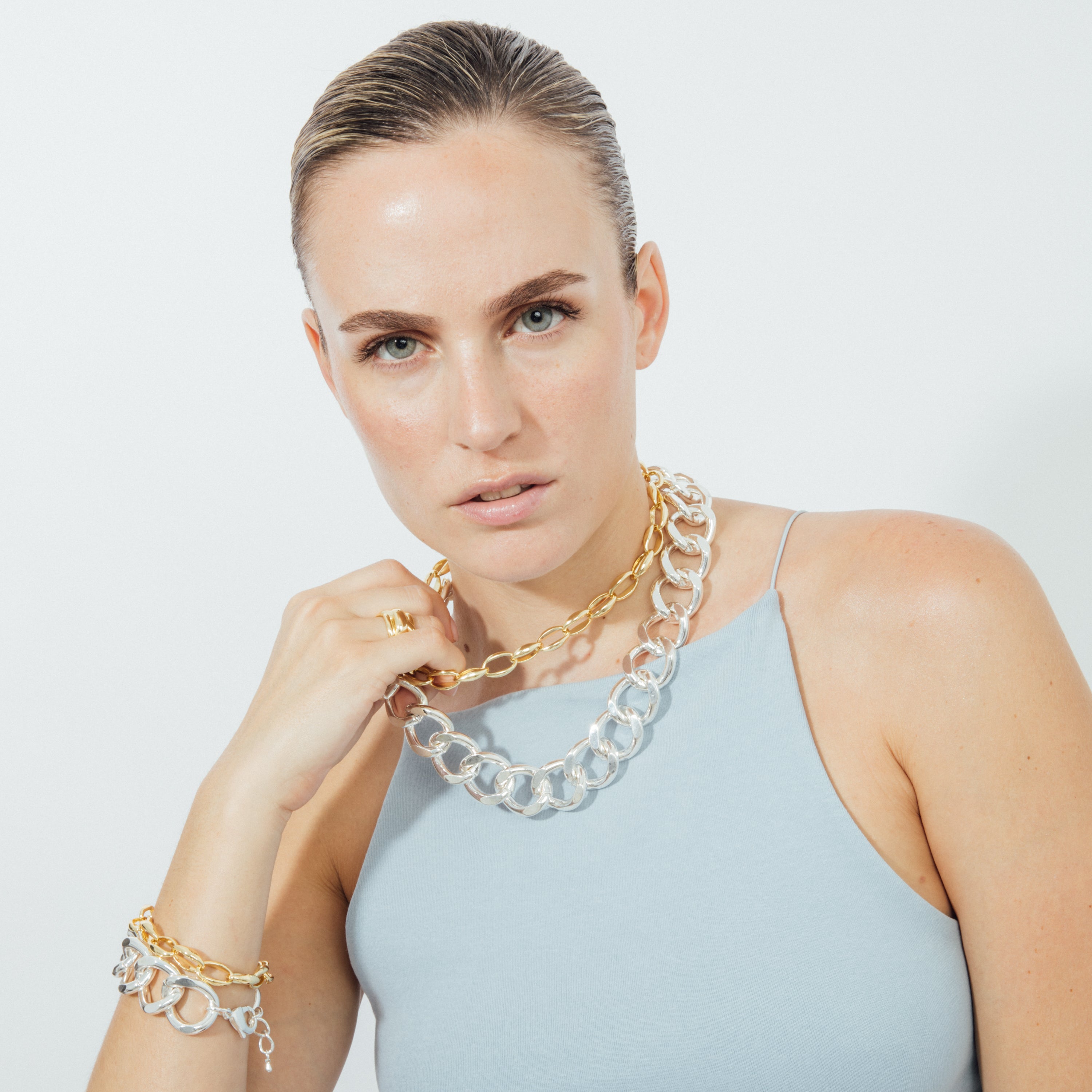 Bracelet finition rhodium - Moba