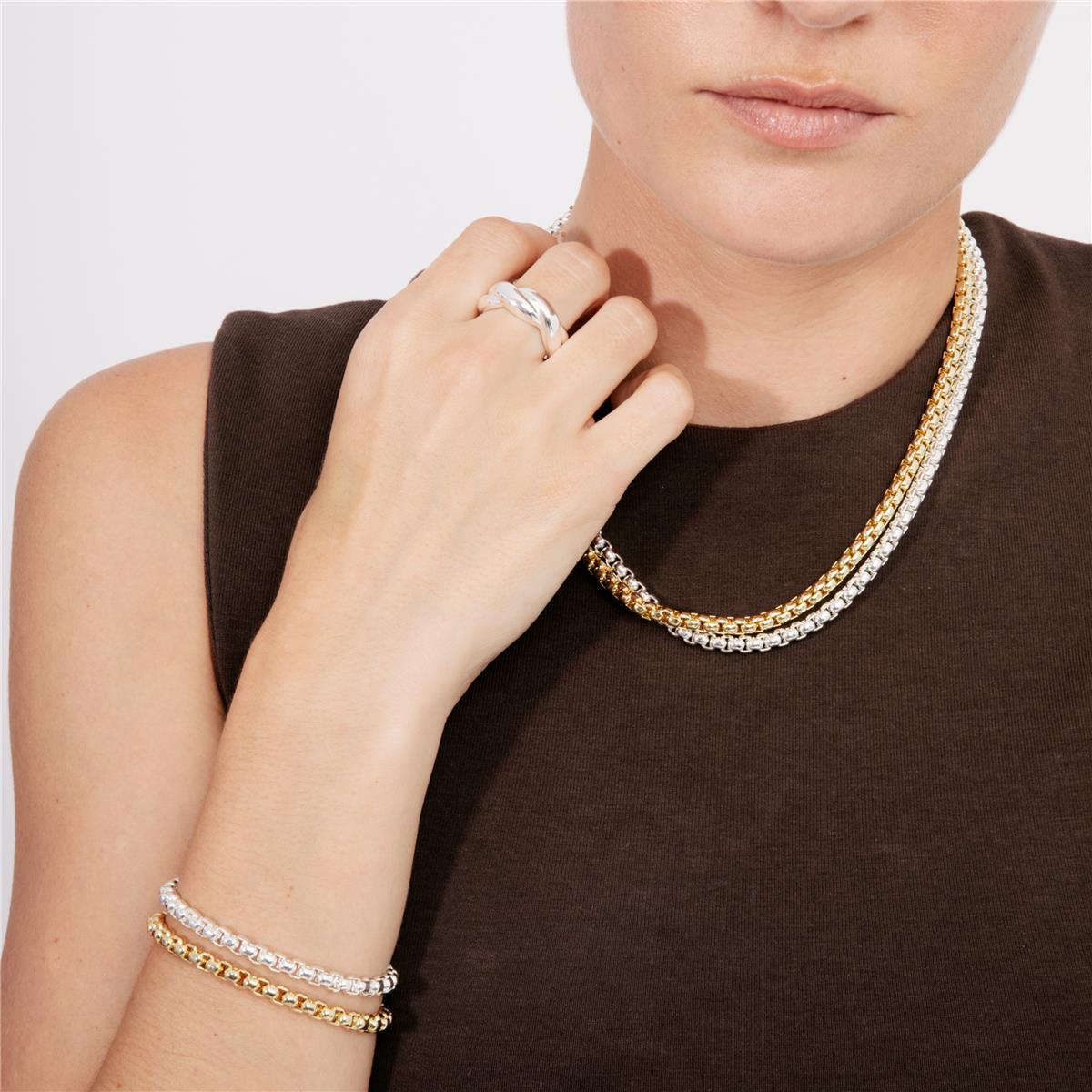 Pulsera acabado en rodio - Zugiro