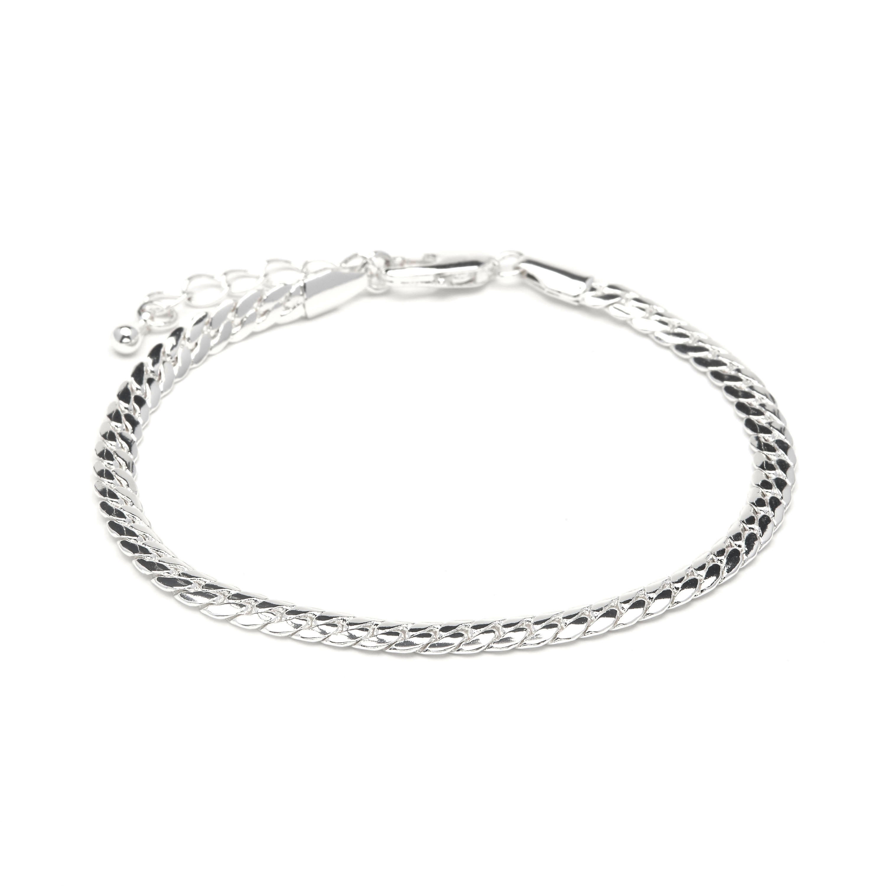 Rhodium-finished bracelet - Nanja