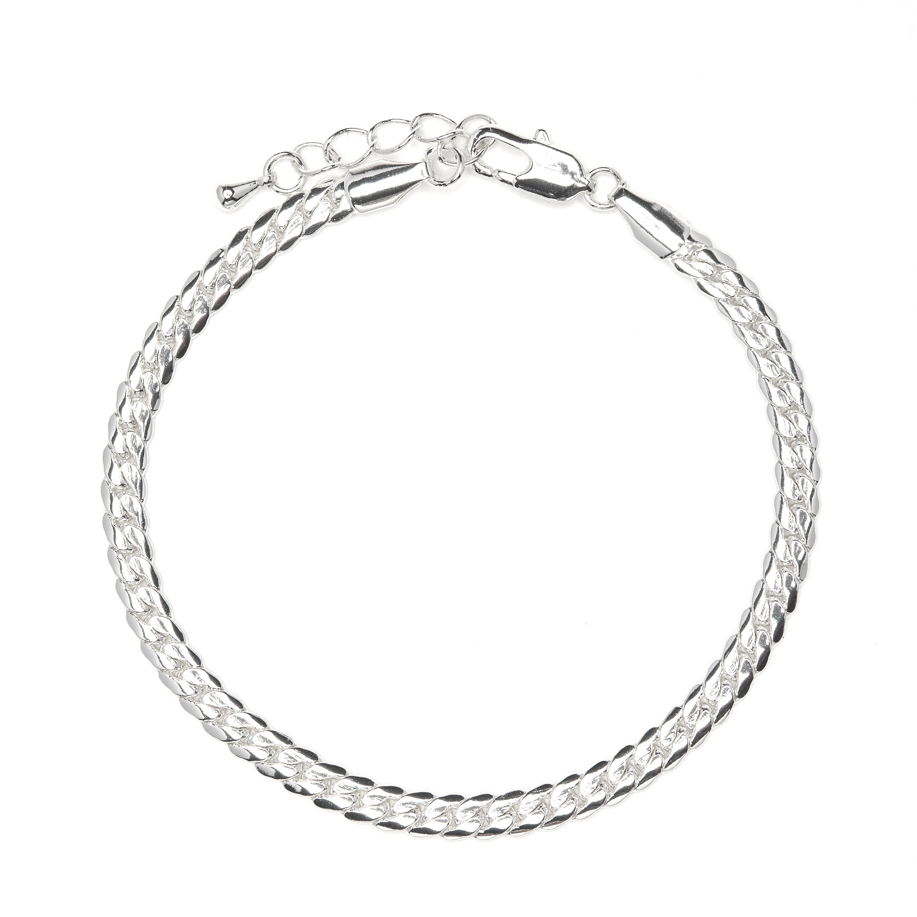 Rhodium-finished bracelet - Nanja