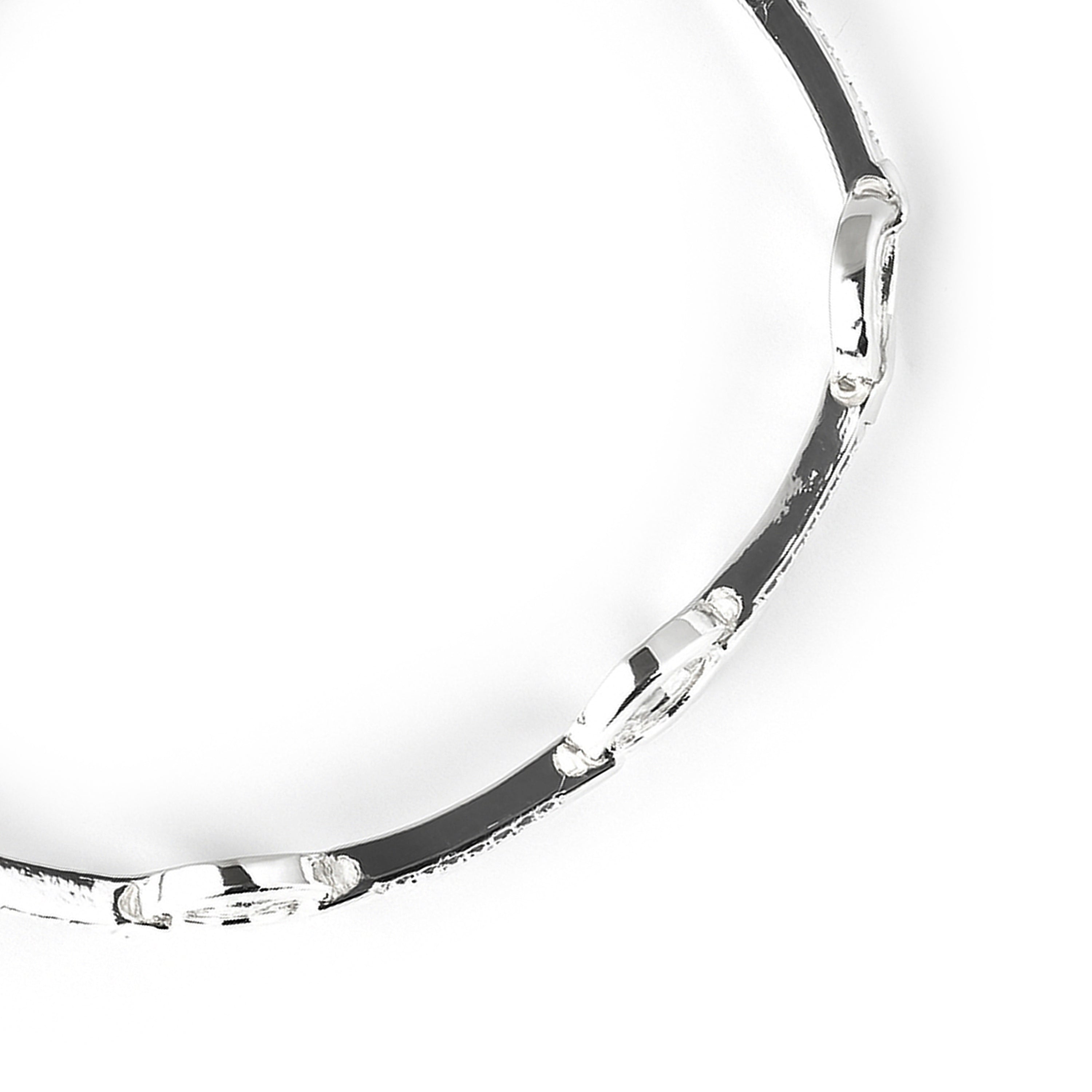 Brilliant Zirconia Bracelet with Rhodium Finish - Dimaran