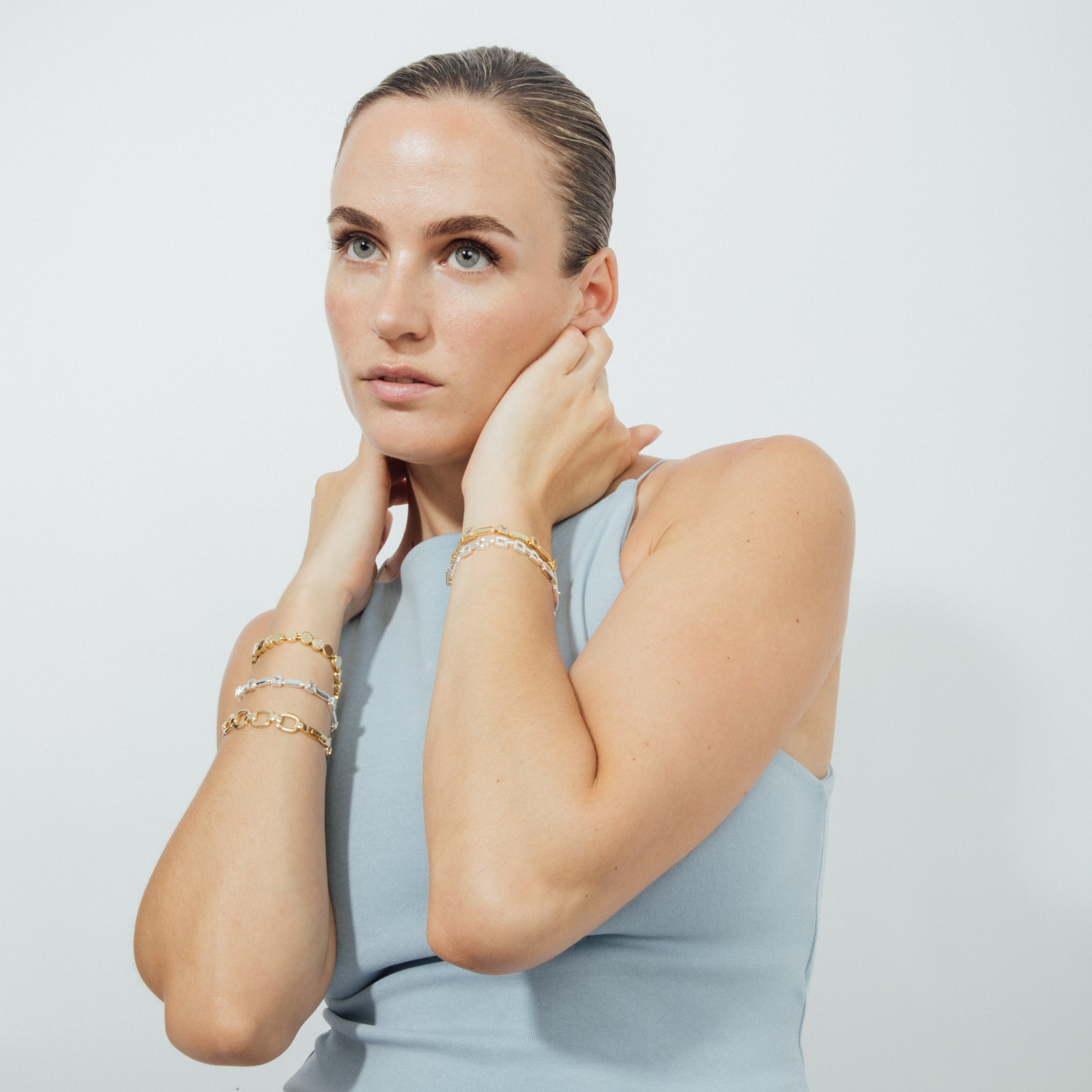 Bracelet finition rhodium - Figor