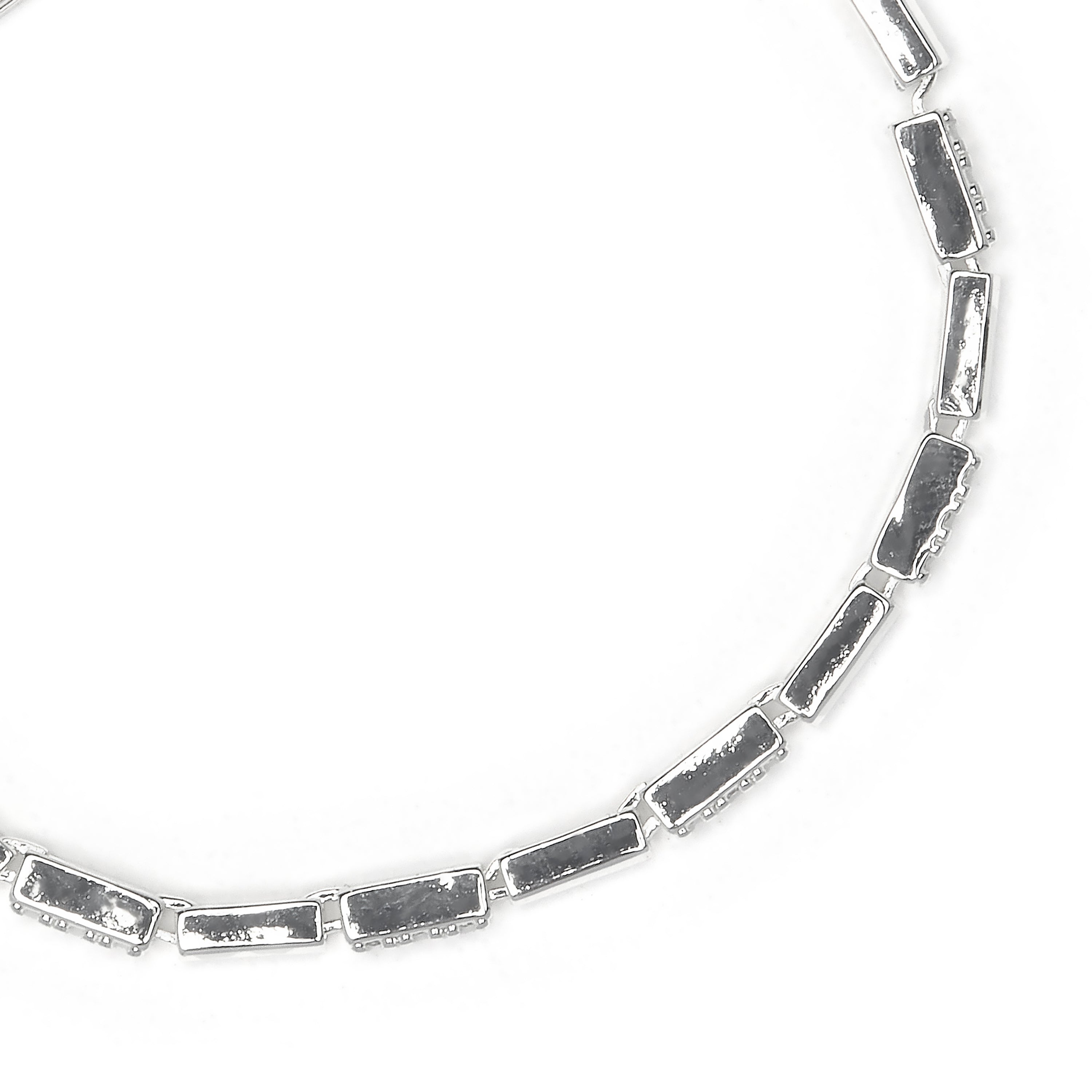 Armband mit funkelndem Zirkonia, rhodiniert - Tavli
