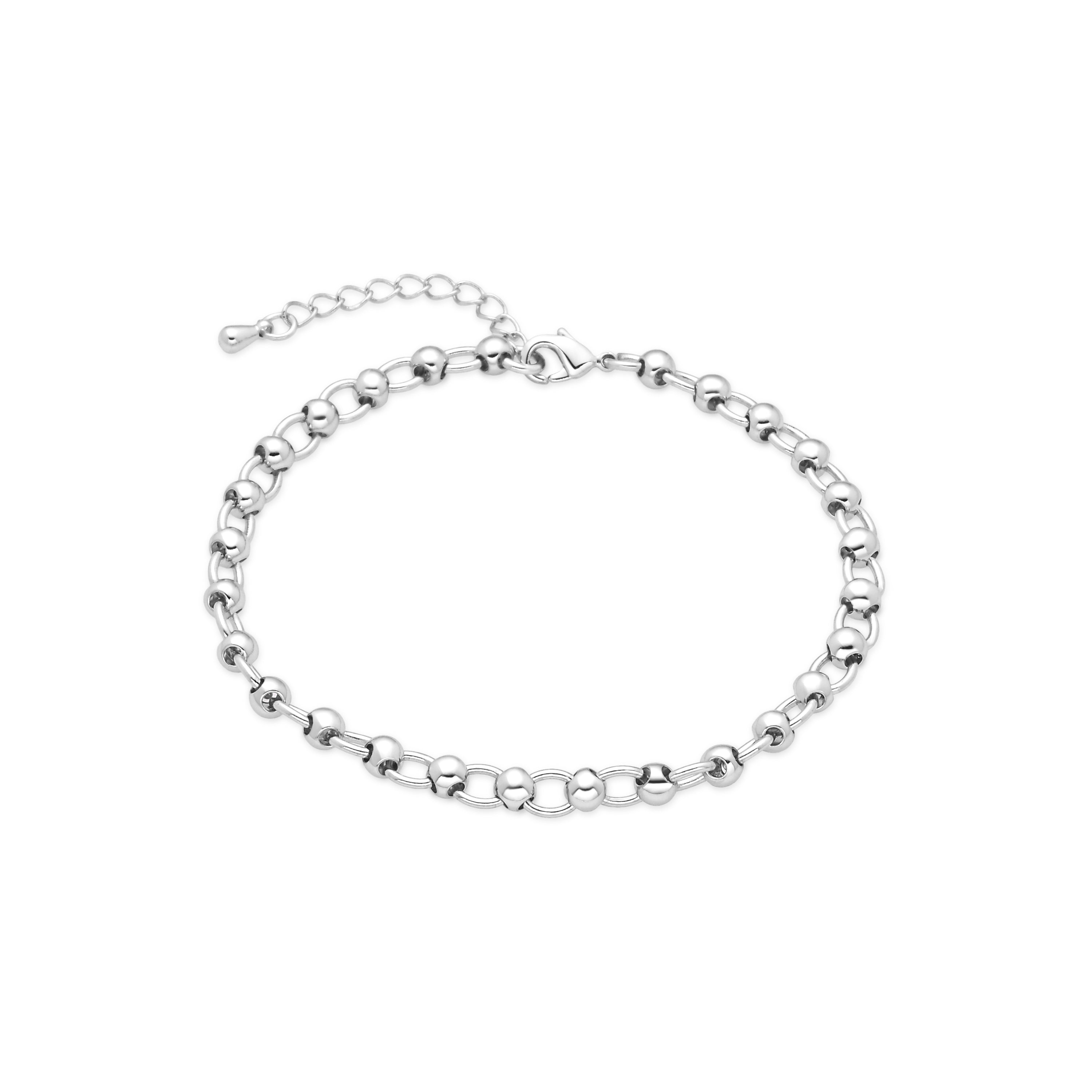 Rhodiniertes Armband - Adthi