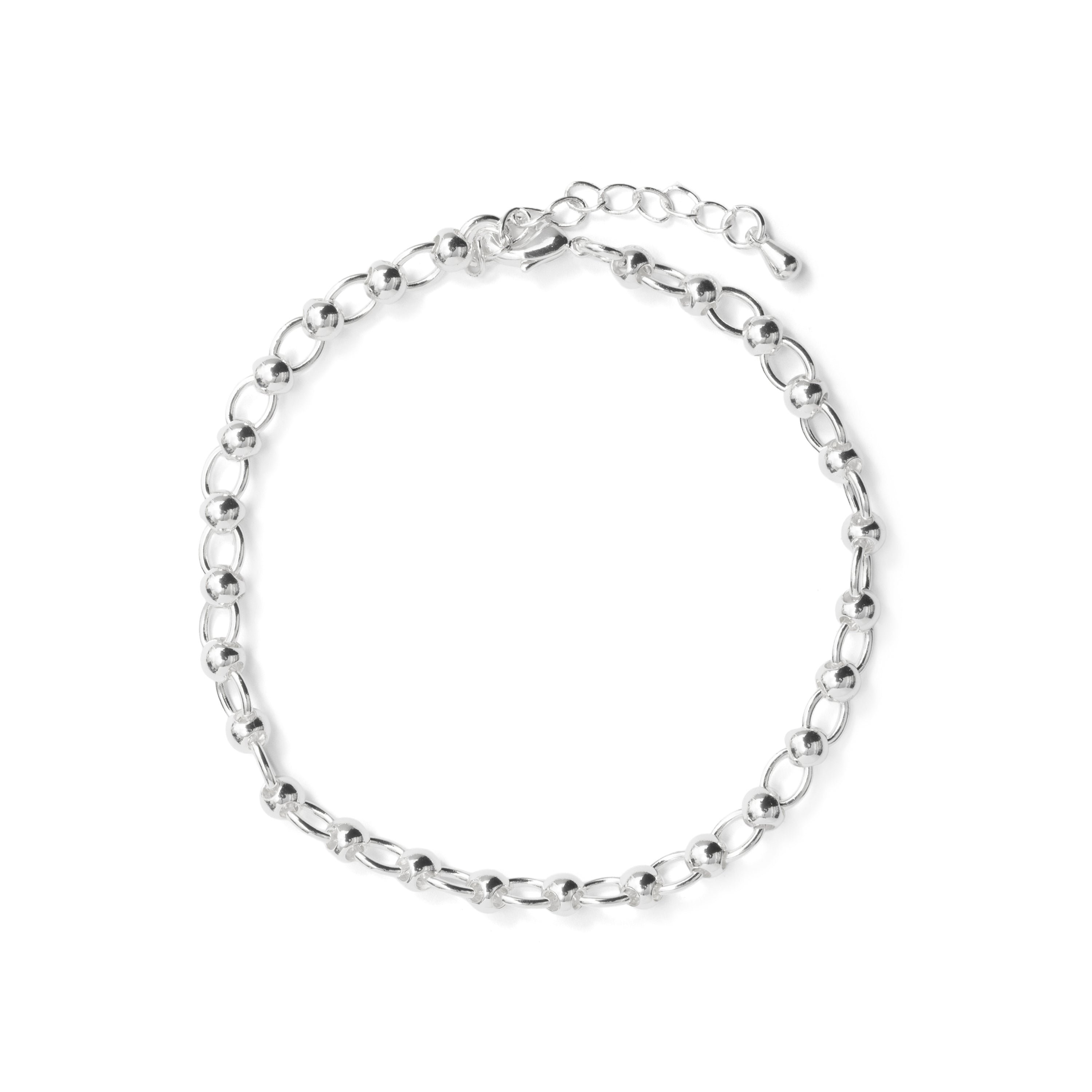 Rhodiniertes Armband - Adthi