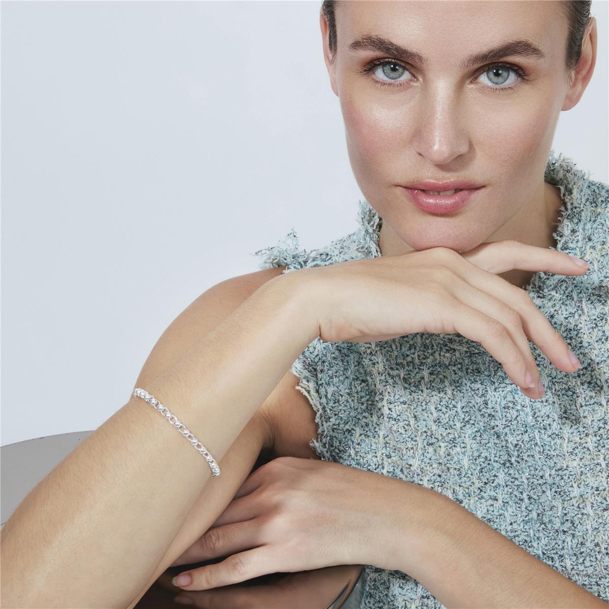Rhodiniertes Armband - Adthi