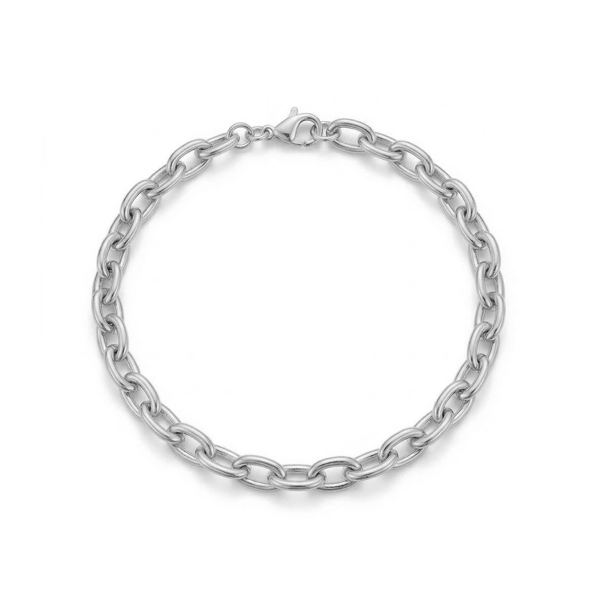 Bracciale con finitura in rodio - Rasai