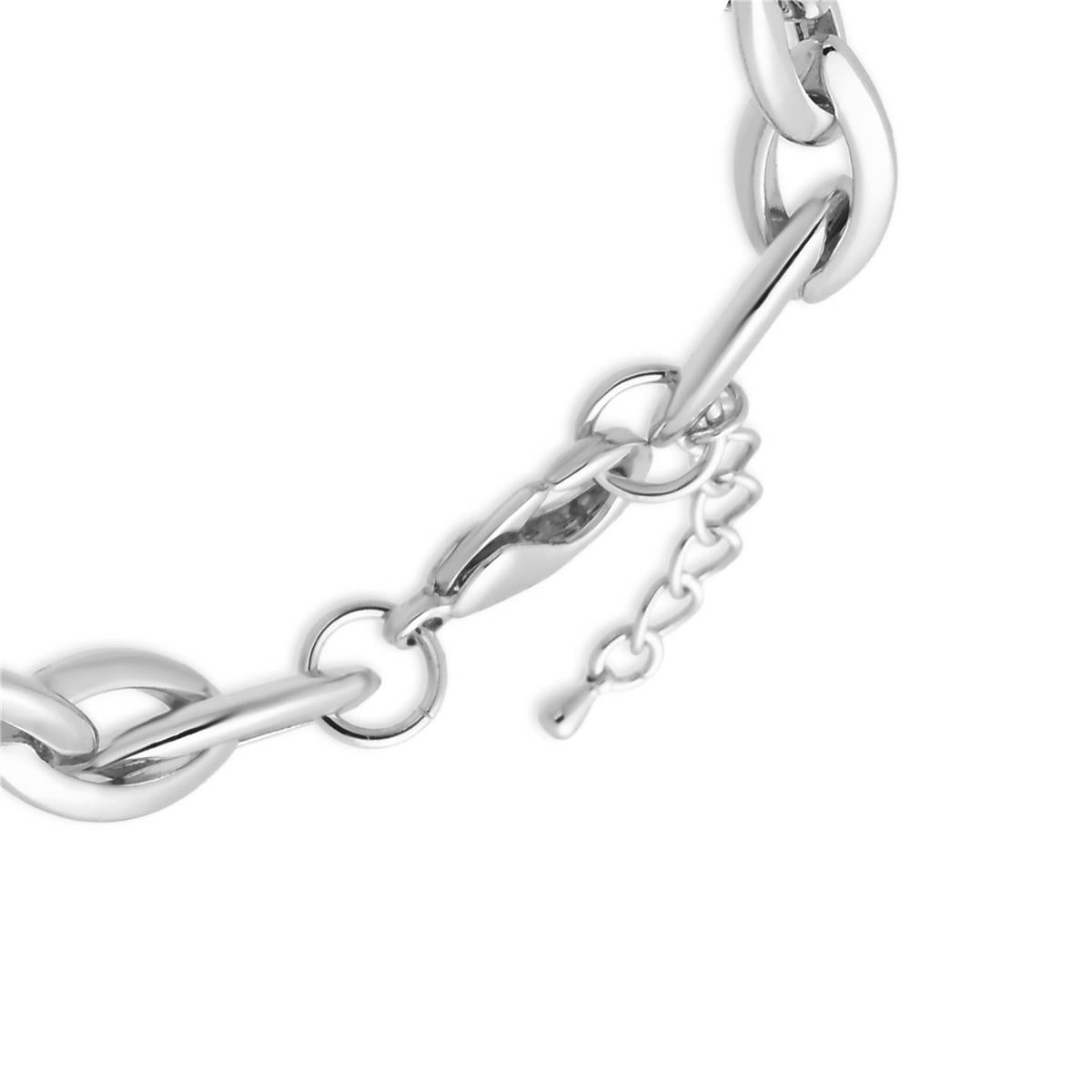Bracciale con finitura in rodio - Rasai