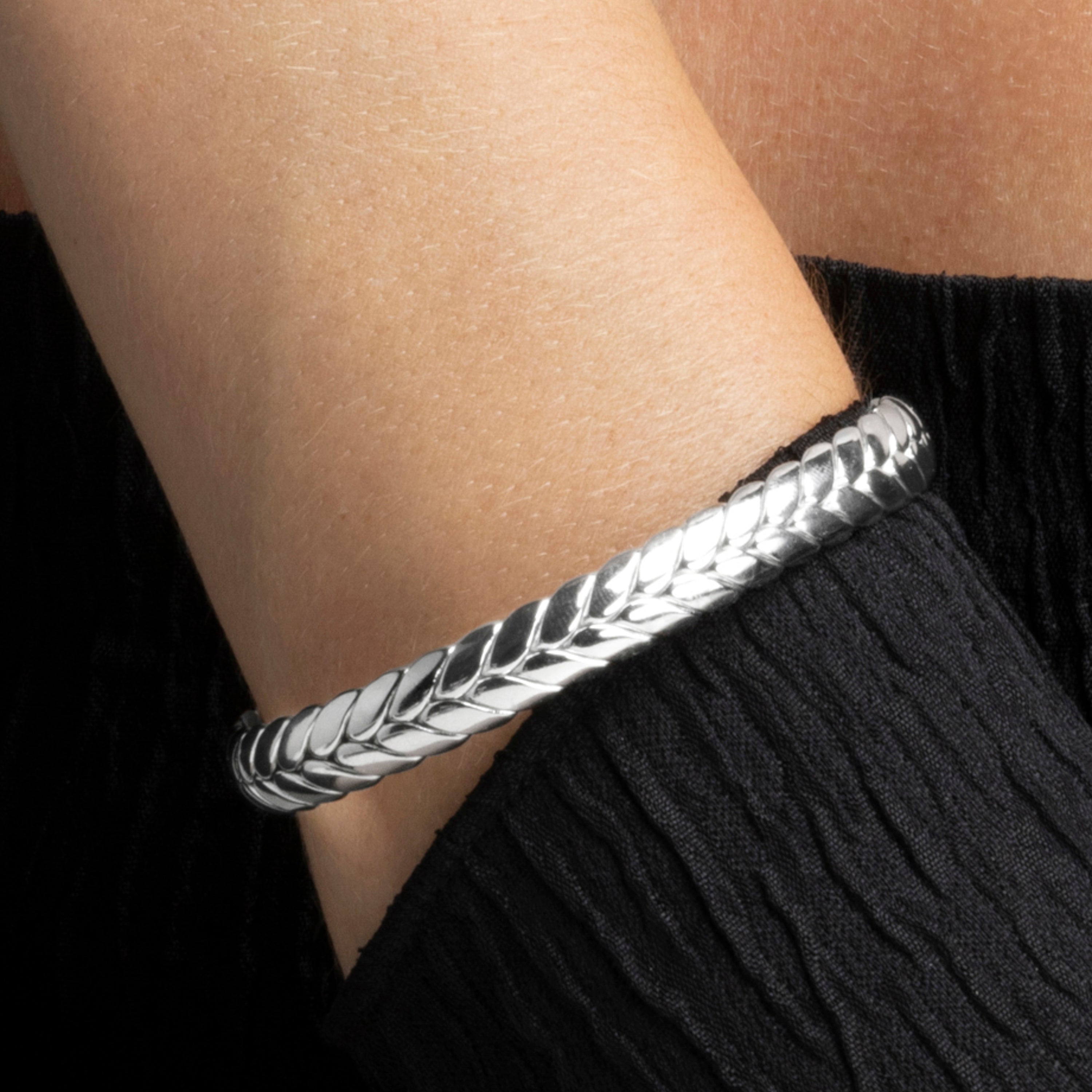 Pulsera acabada en rodio - Beli