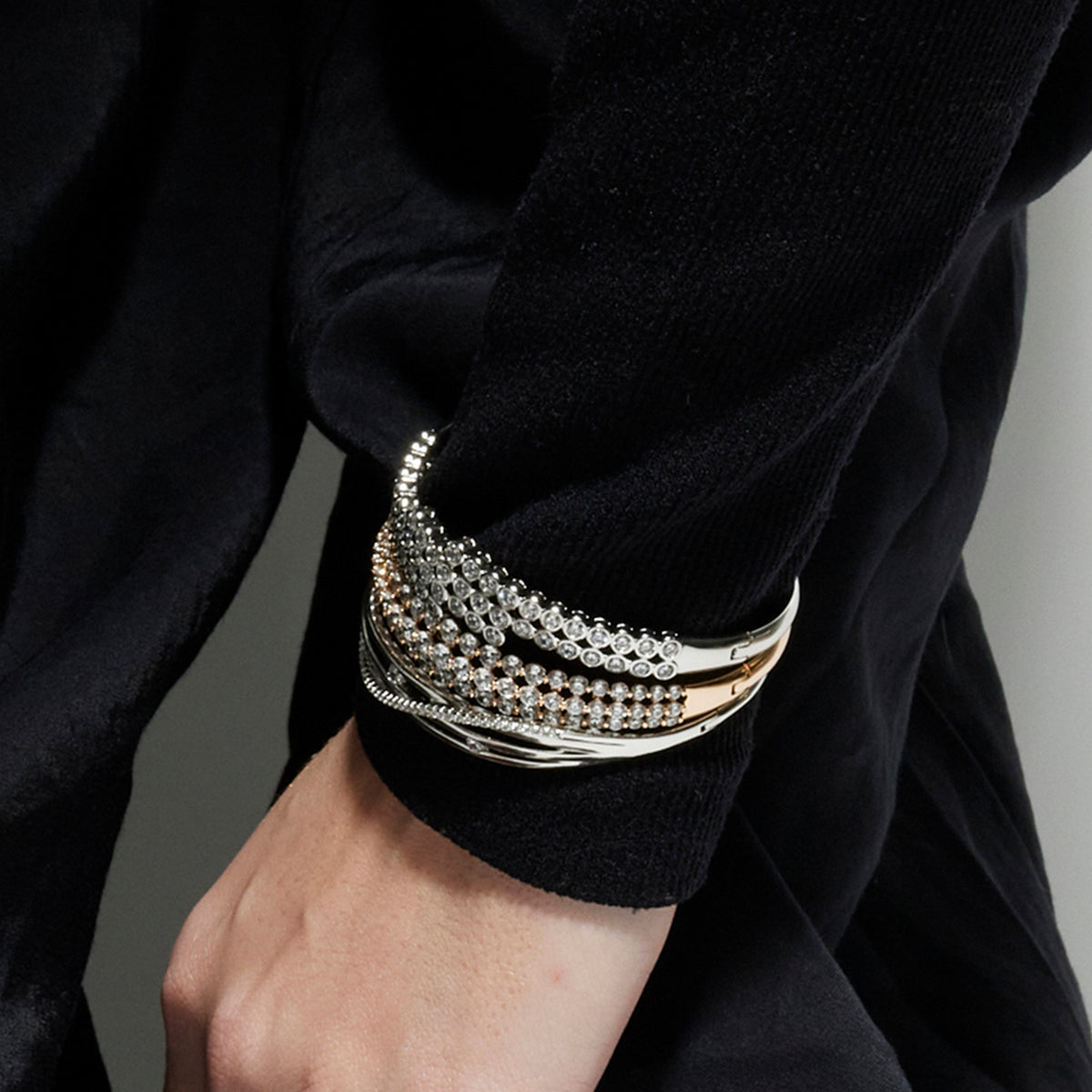 Pulsera con Circonita Brillante acabado plata - Rienme