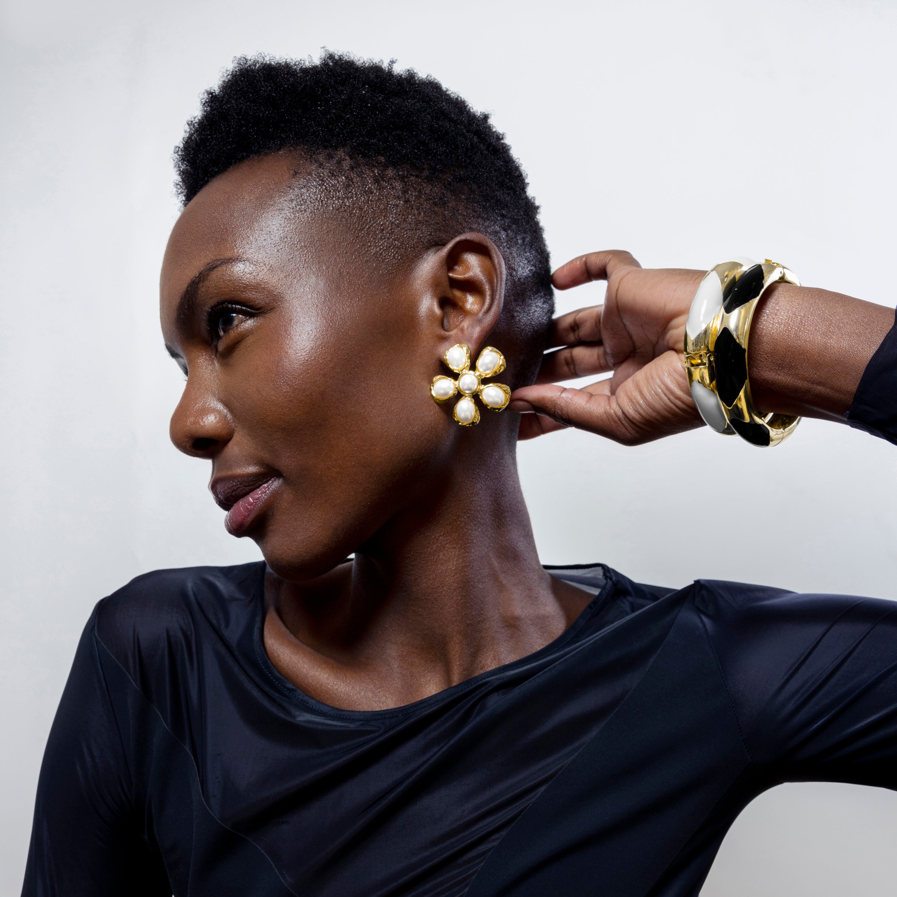 Pulseira acabada em ródio - Yilub