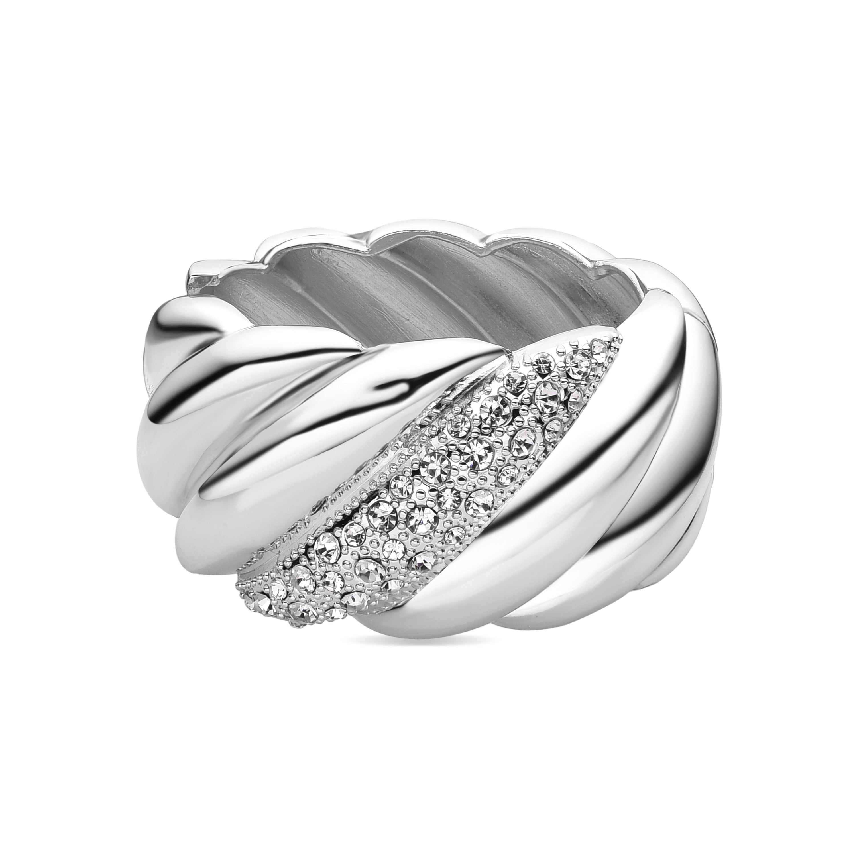 Bracelet with Brilliant Zirconia silver finish - Eiuh