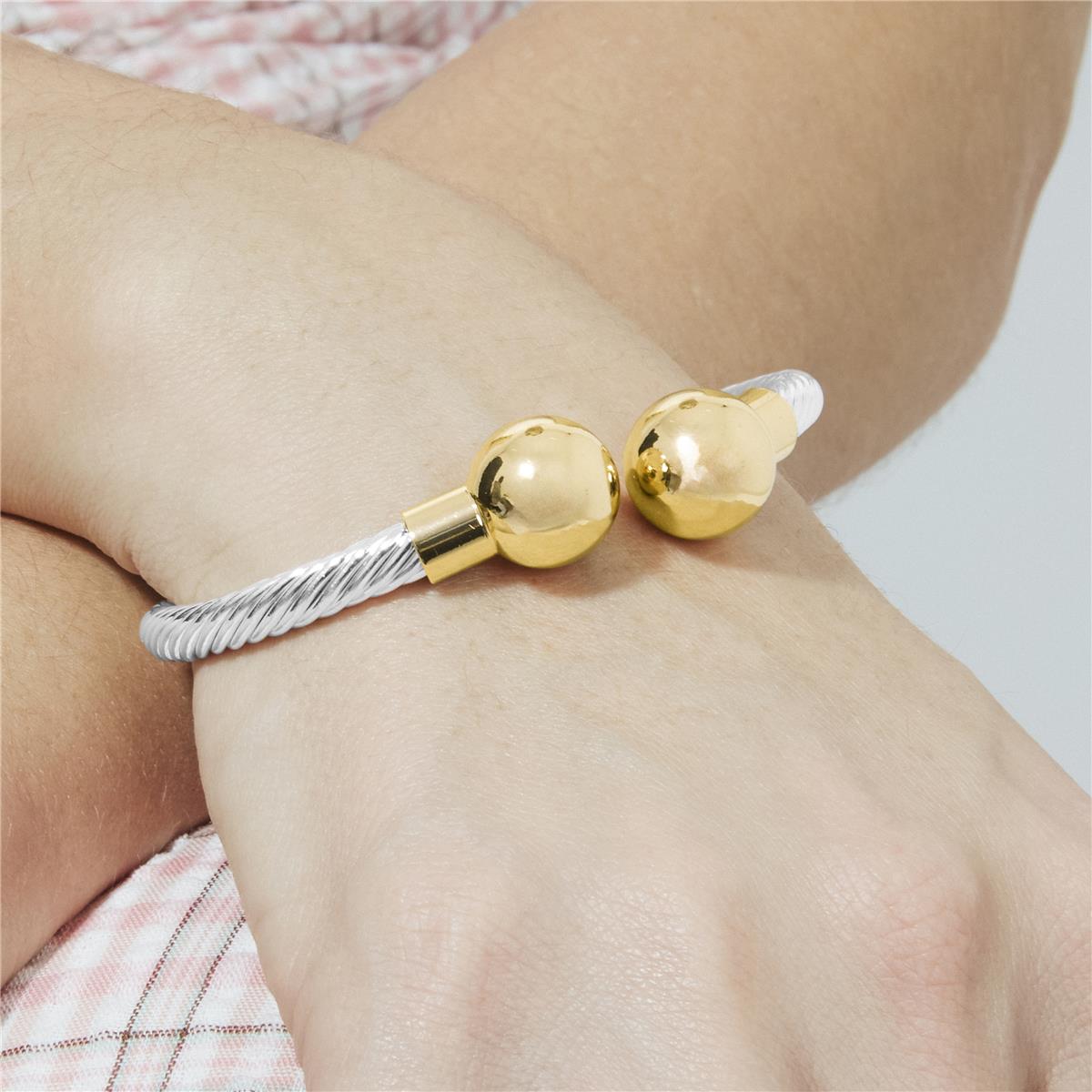 Pulsera acabado en rodio - Likoas