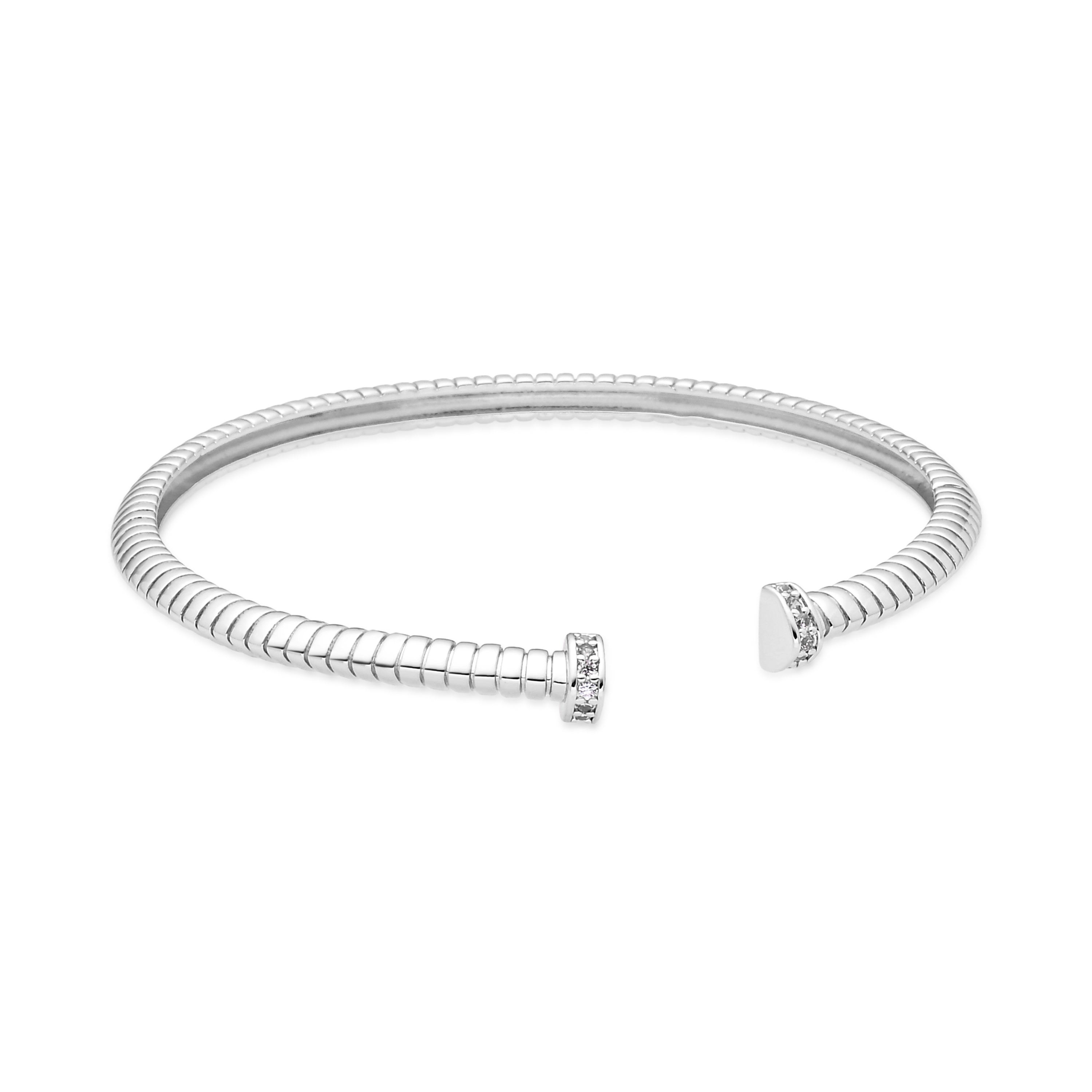Pulsera de Circonita Brillante acabado en rodio - Aih