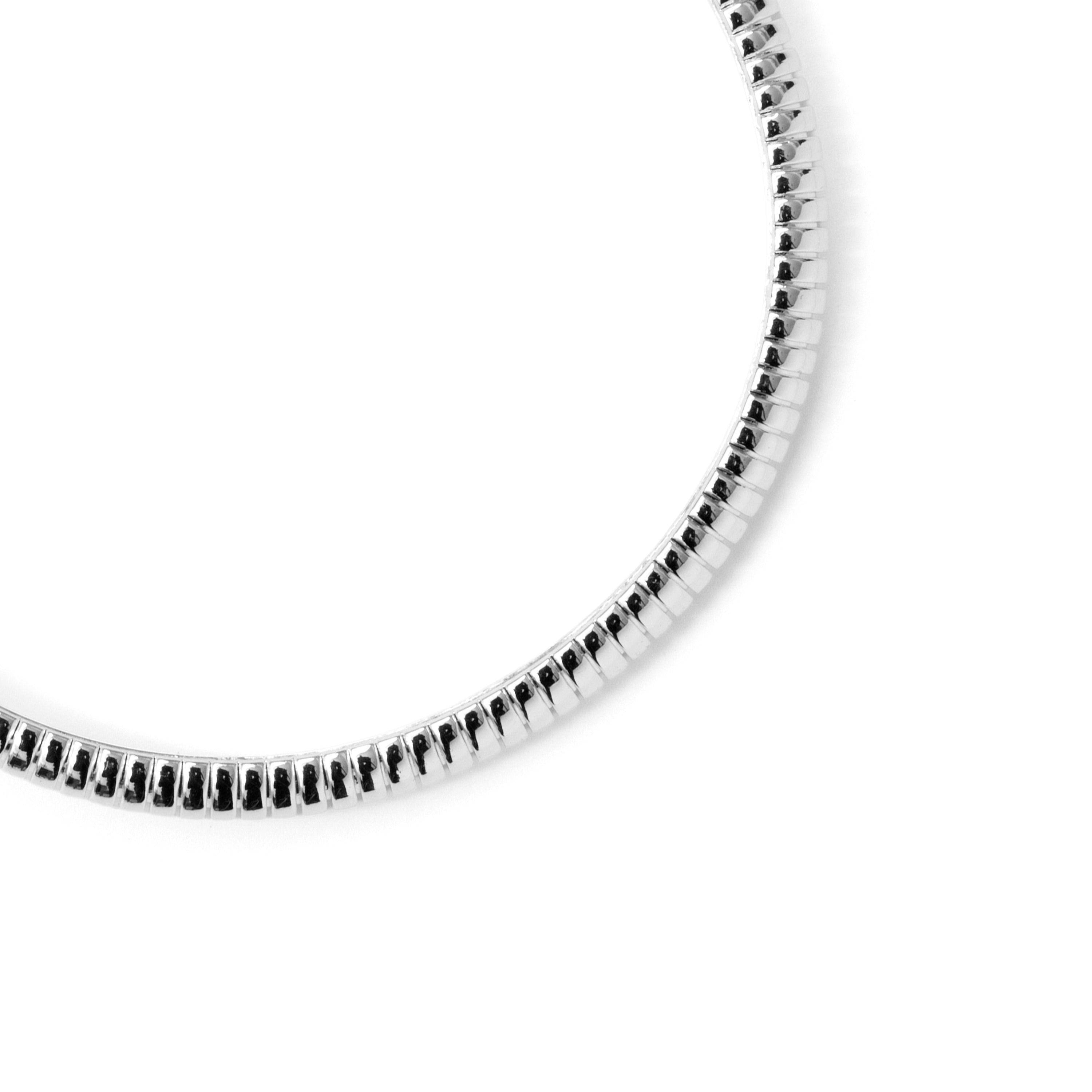 Rhodium-Finished Sparkling Cubic Zirconia Bracelet - Aih
