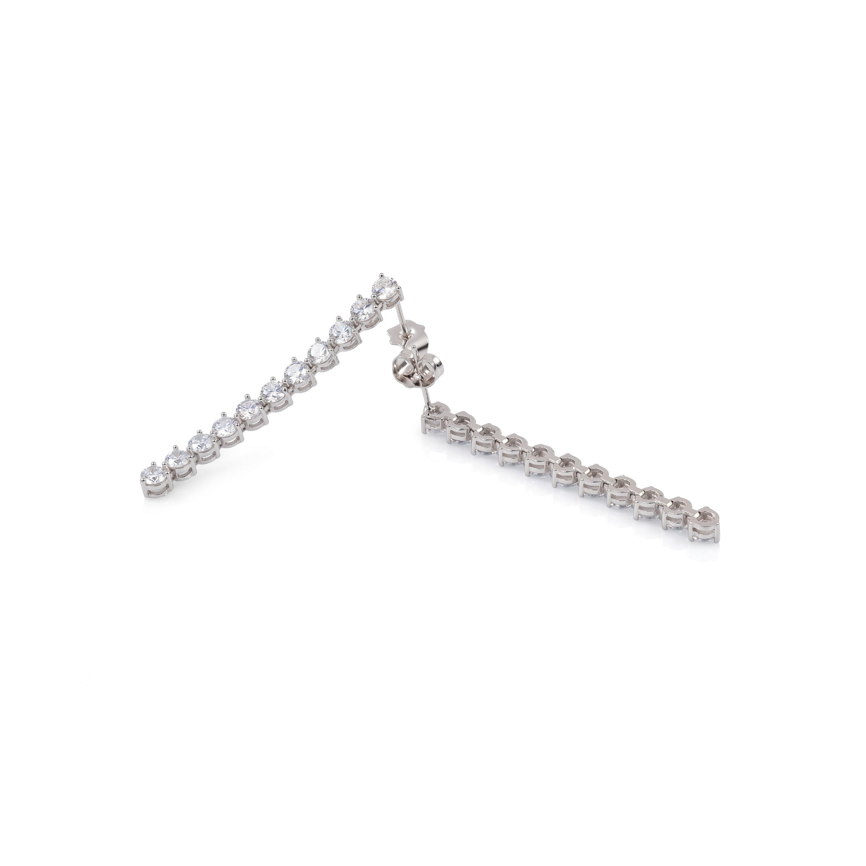 Huitwo-Ohrringe Silber-Finish - Huitwo WEISS
