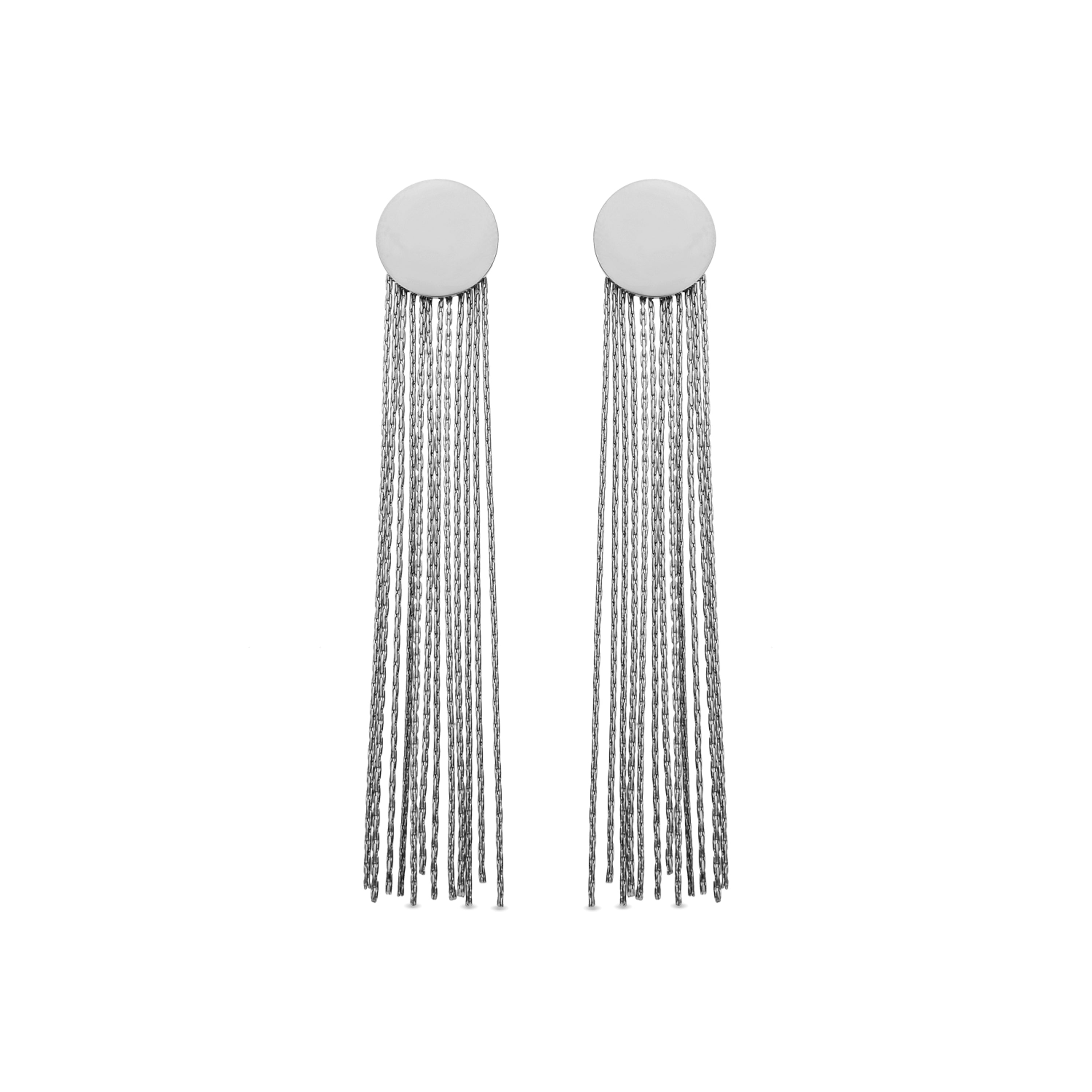 Boucles d'oreilles Dencel finition argent