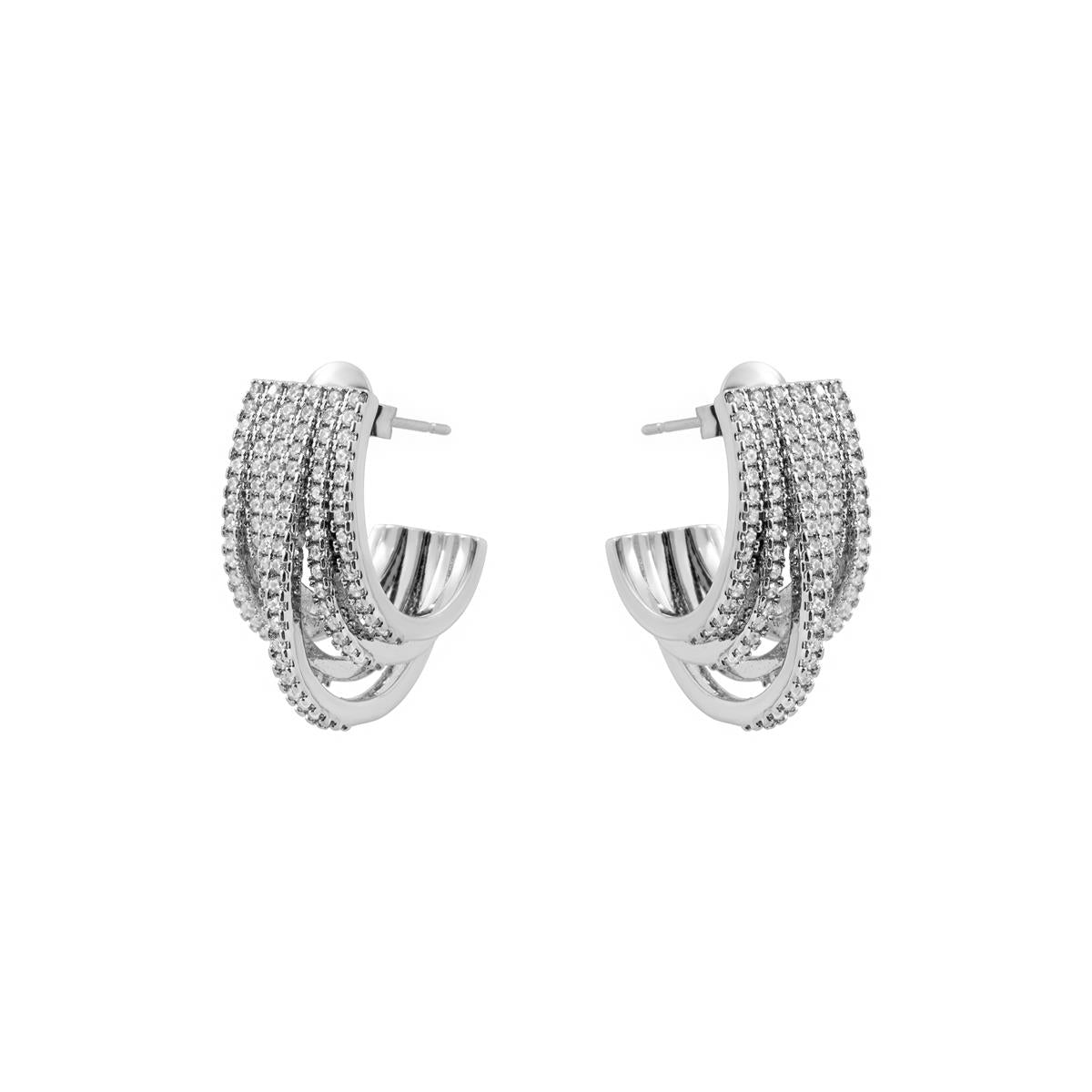 Pendientes Negal acabado plata - Negal