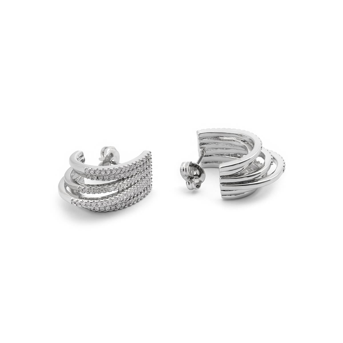 Pendientes Negal acabado plata - Negal