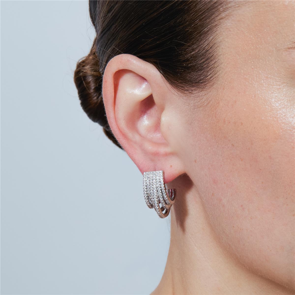 Pendientes Negal acabado plata - Negal