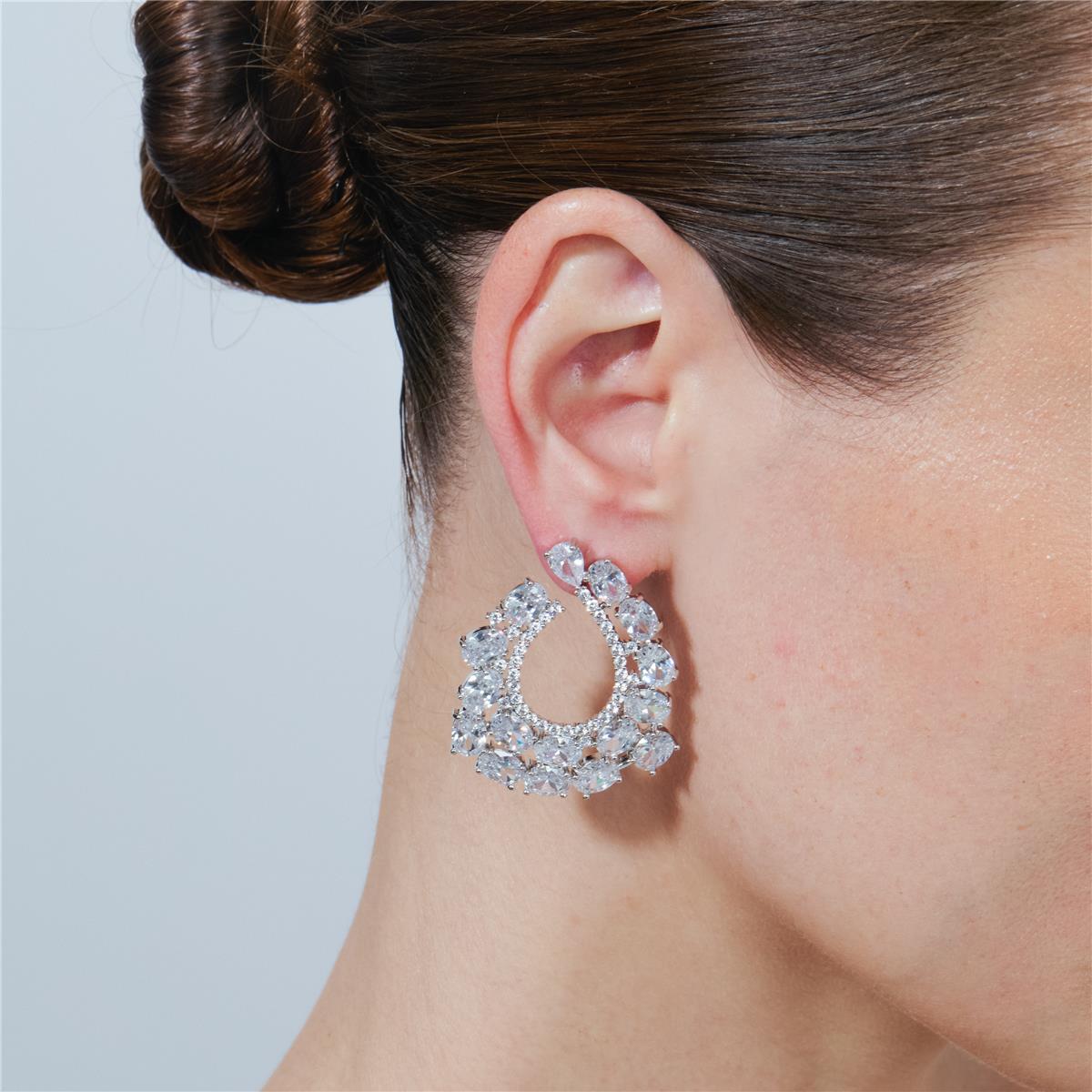 Pendientes Zenslah acabado plata - Zenslah