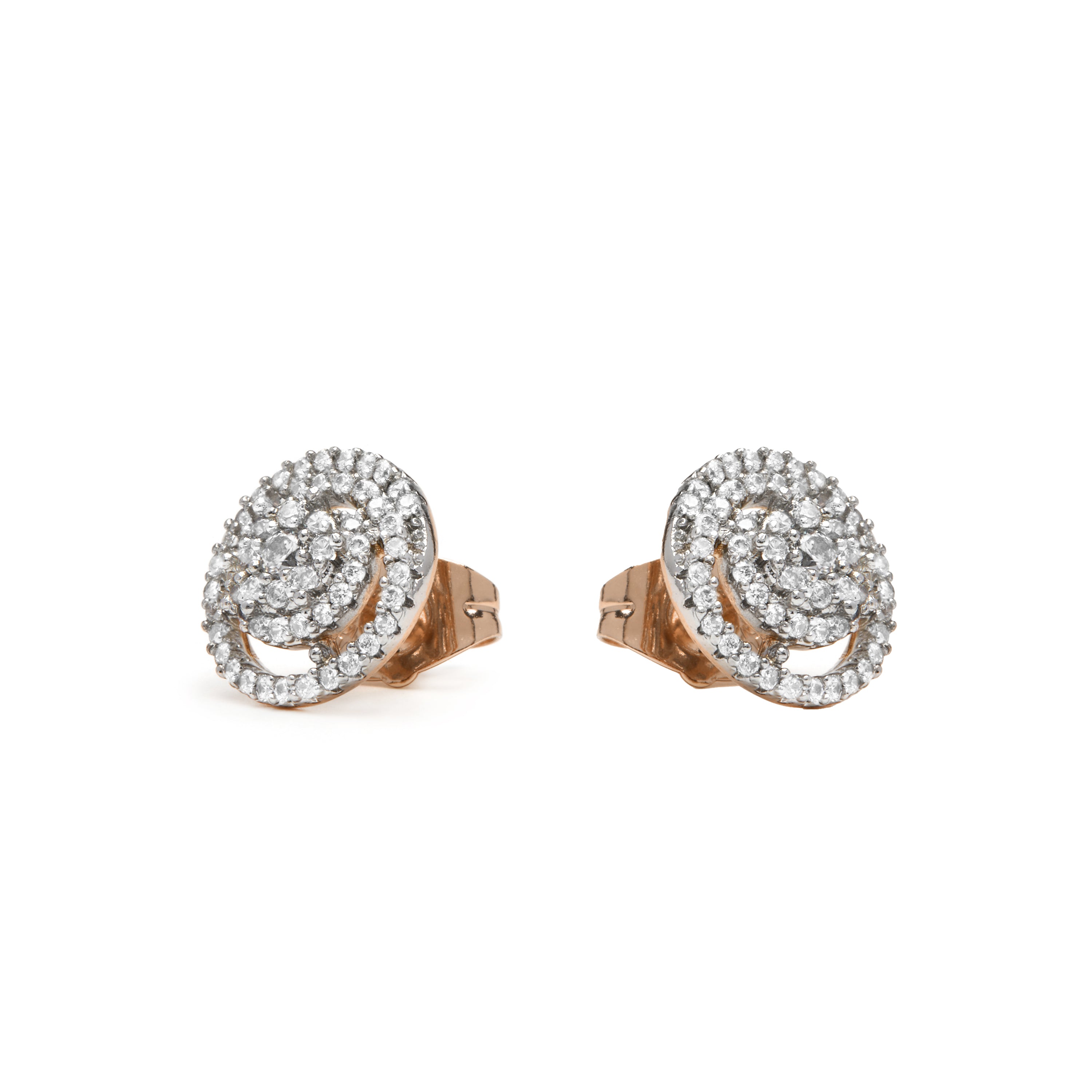 Boucles d'oreilles finition argent et Zircon brillant - Zarassy