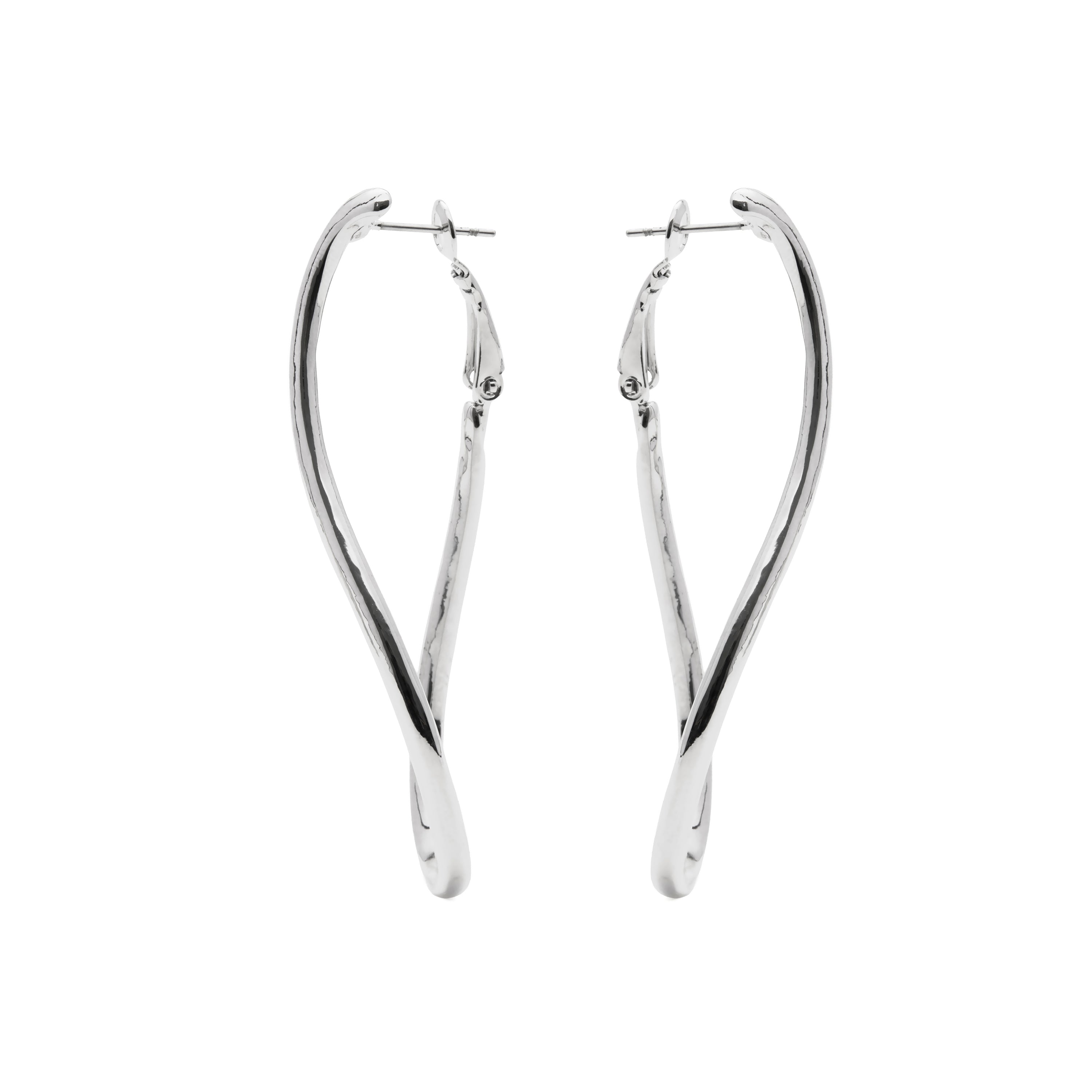 Ohrringe mit Rhodium-Finish - Lankal