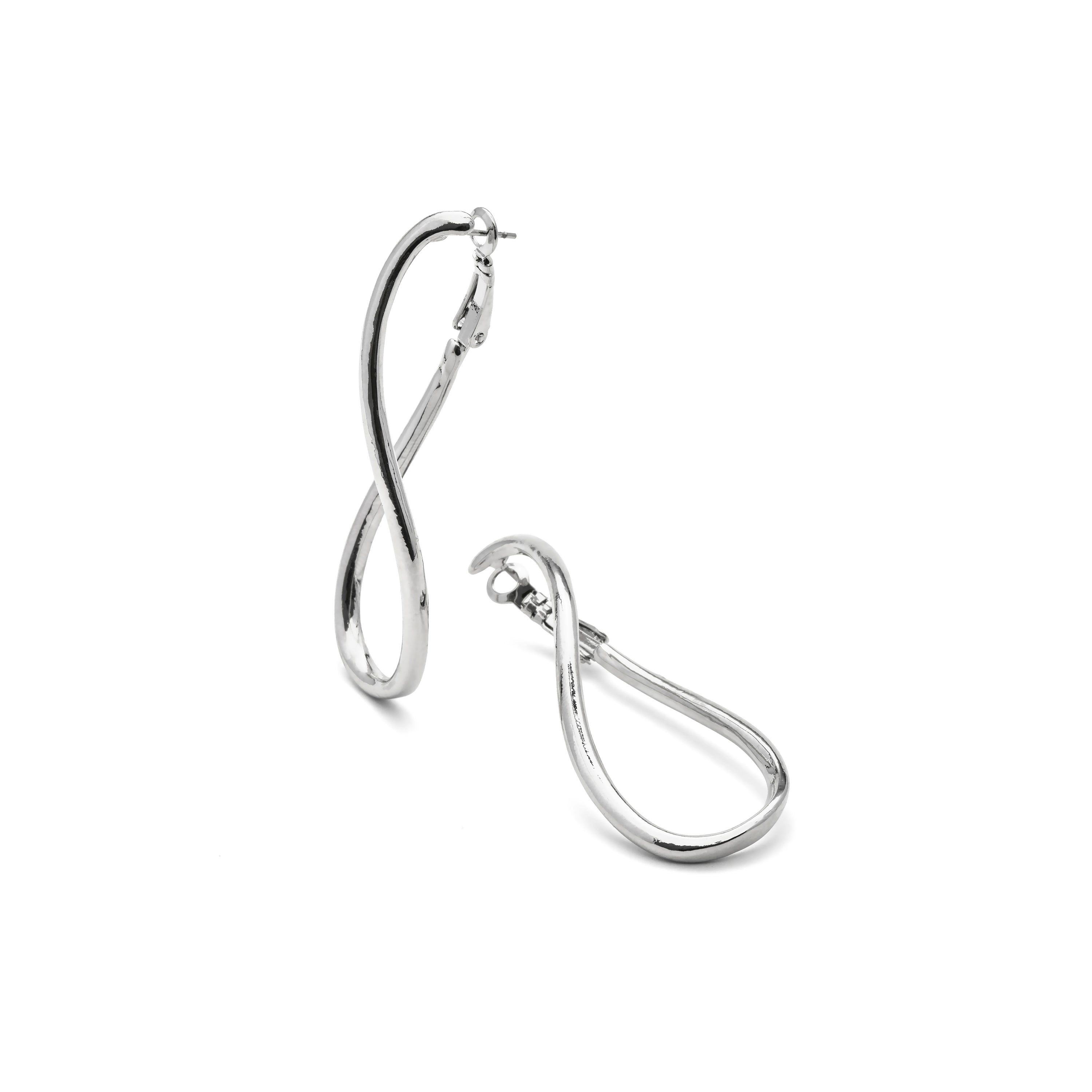 Ohrringe mit Rhodium-Finish - Lankal