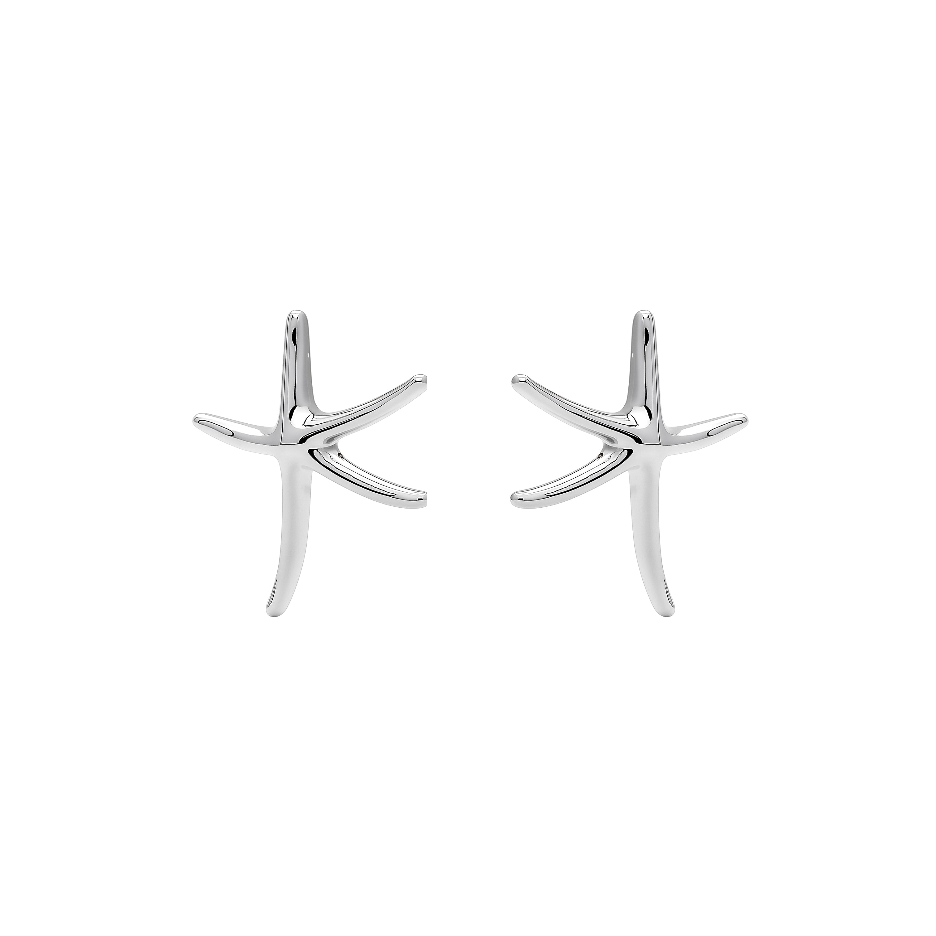 Rhodium-finished earrings - Amiri