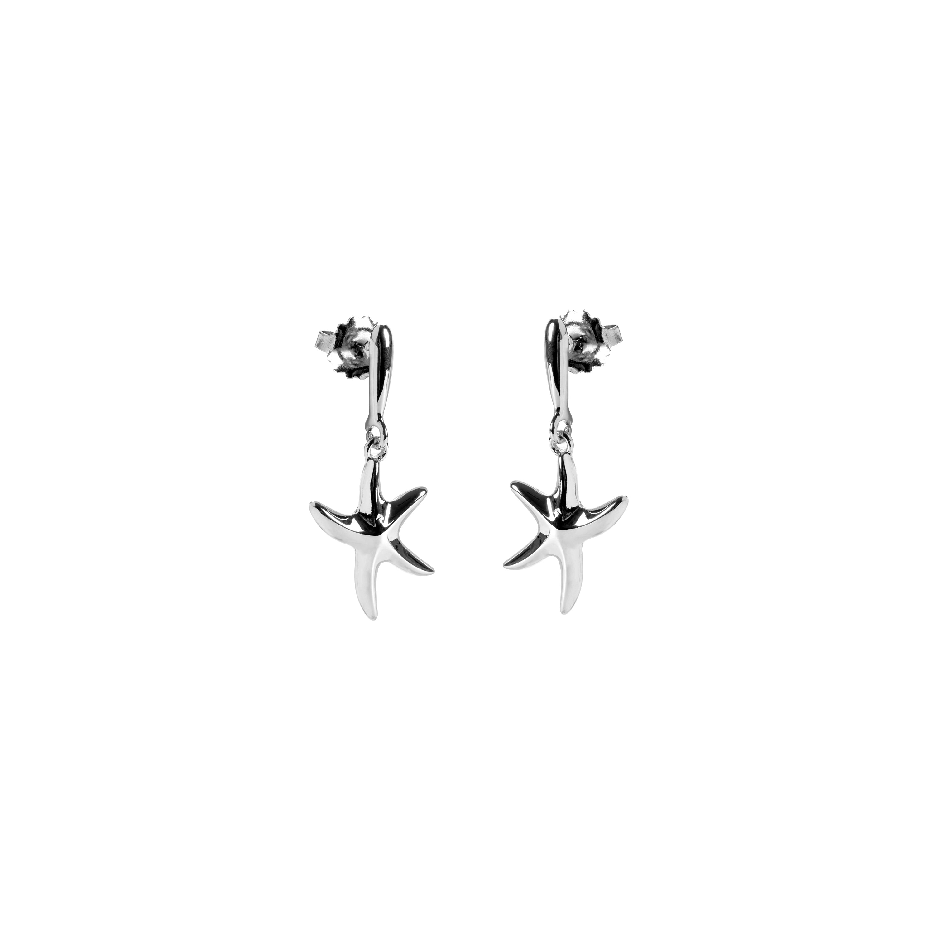 Boucles d'oreilles finition rhodium - Snes