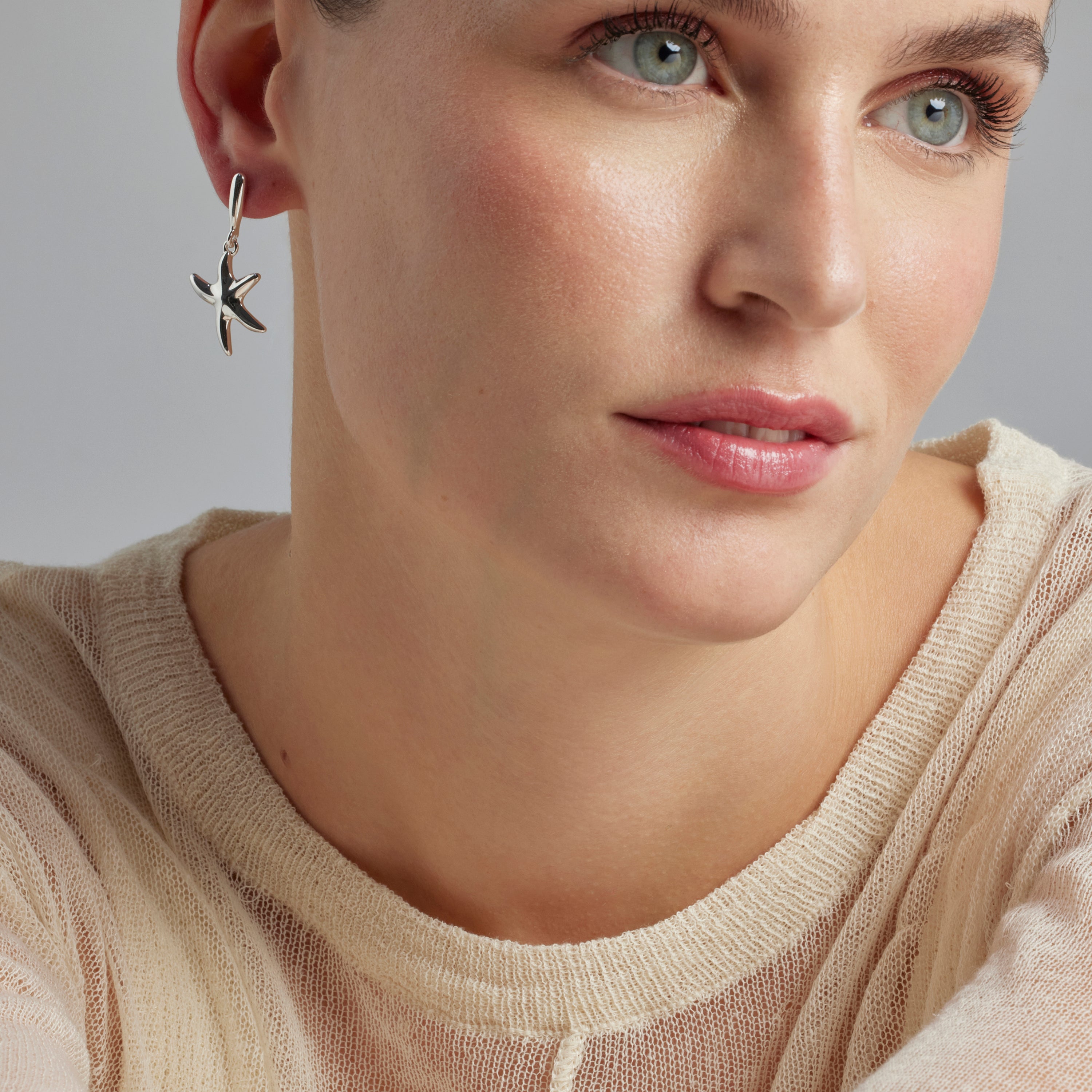 Boucles d'oreilles finition rhodium - Snes