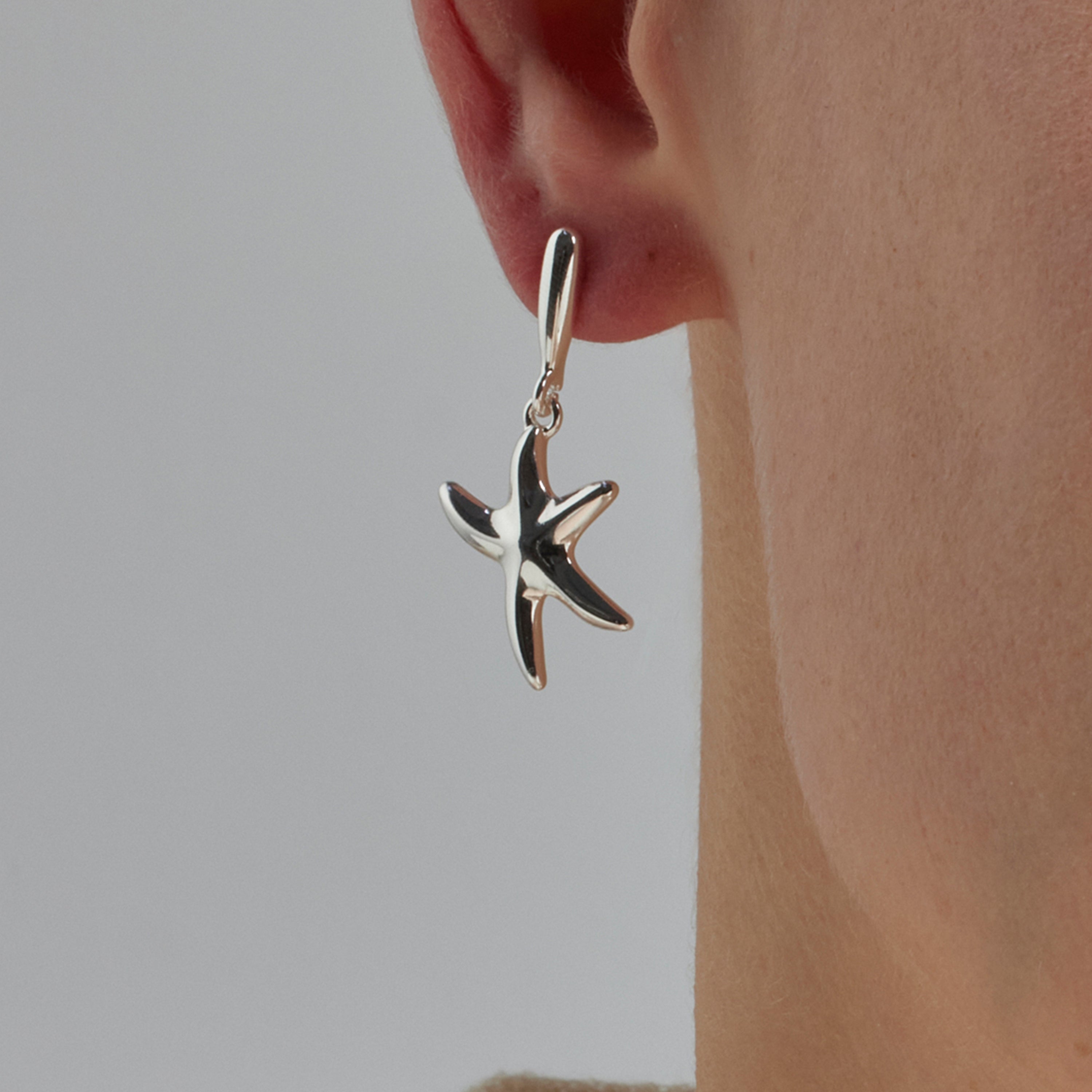 Boucles d'oreilles finition rhodium - Snes