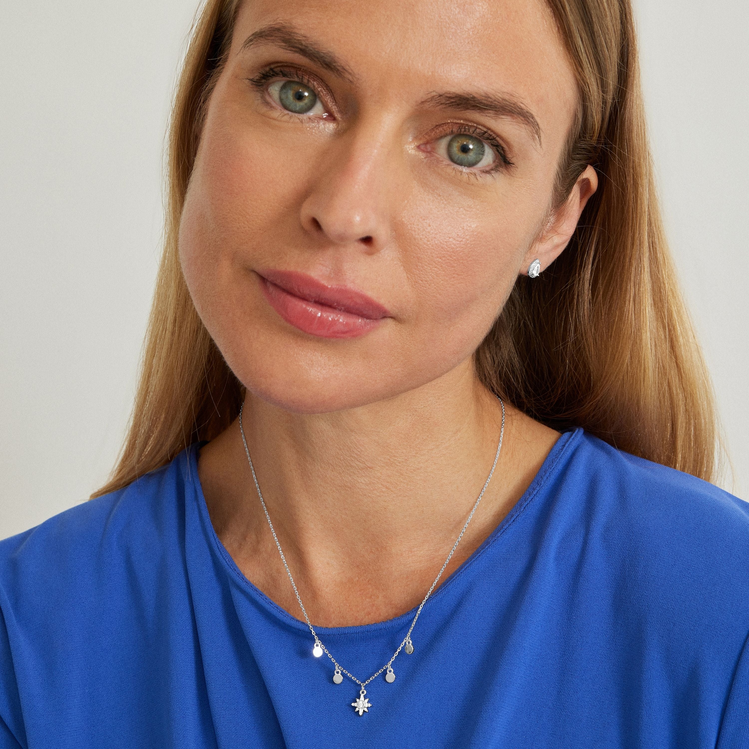 Ohrringe aus Zirkonia mit Rhodium-Finish - Meiga