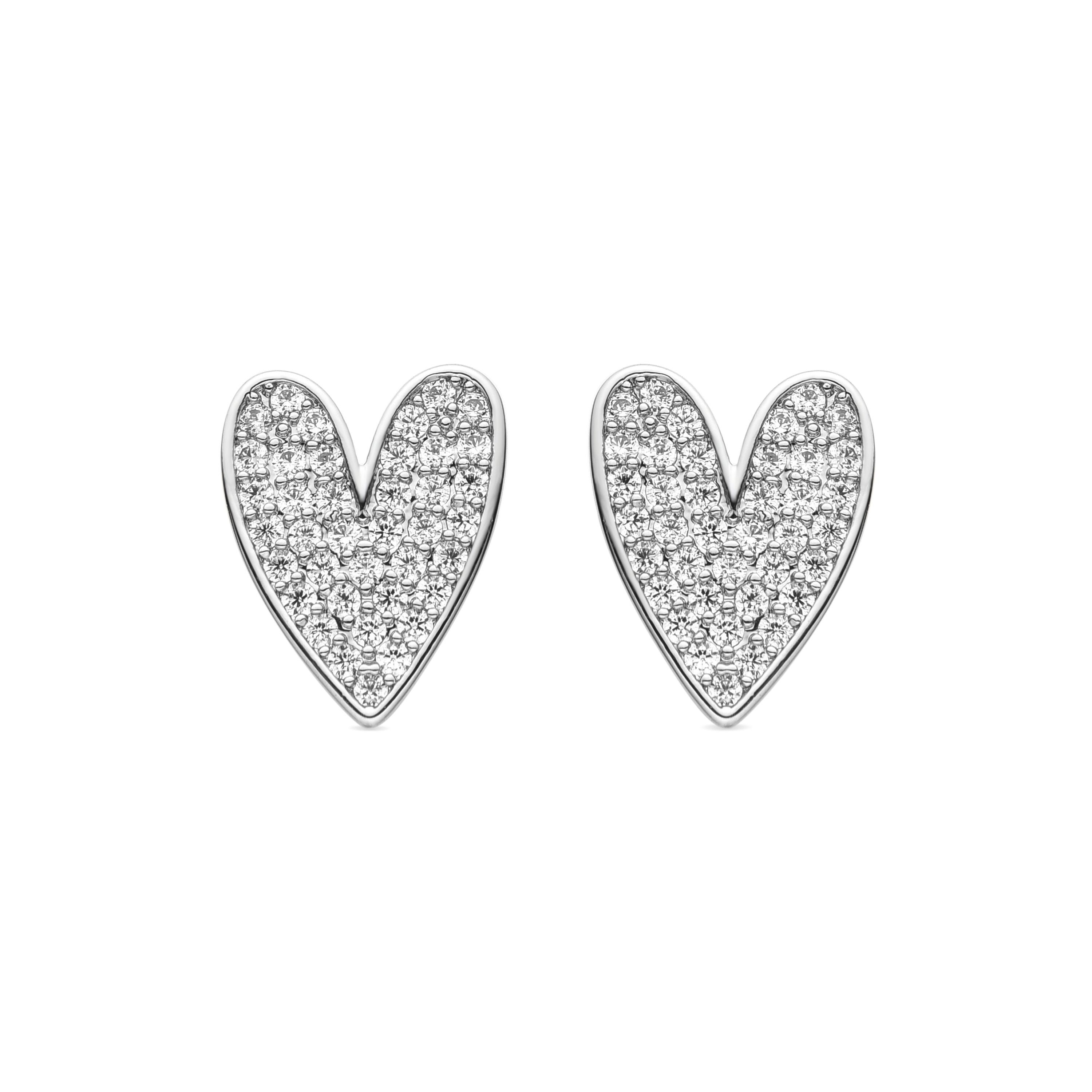Ohrringe mit Rhodium-Finish - Shinaz