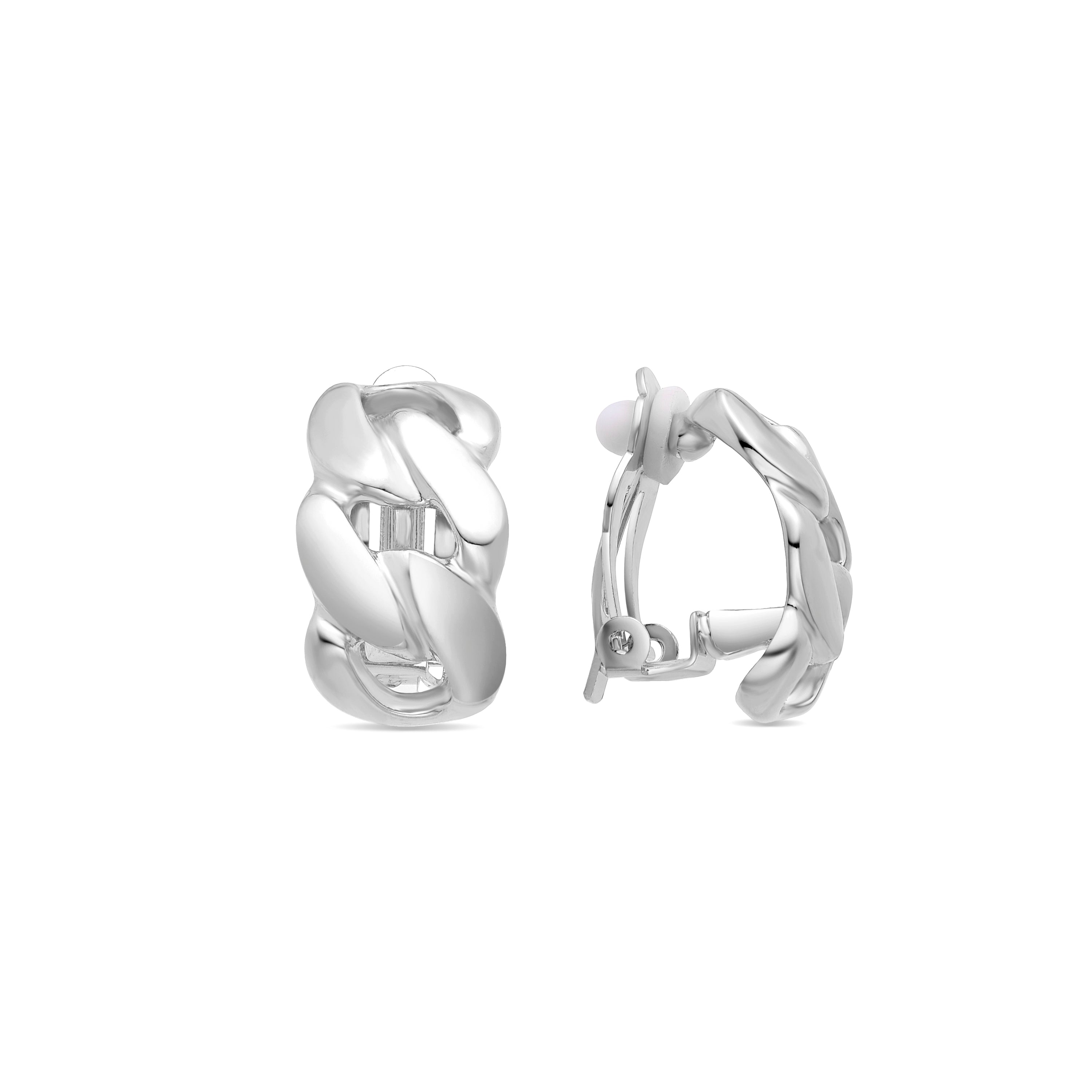Boucles d'oreilles finition rhodium - Raner
