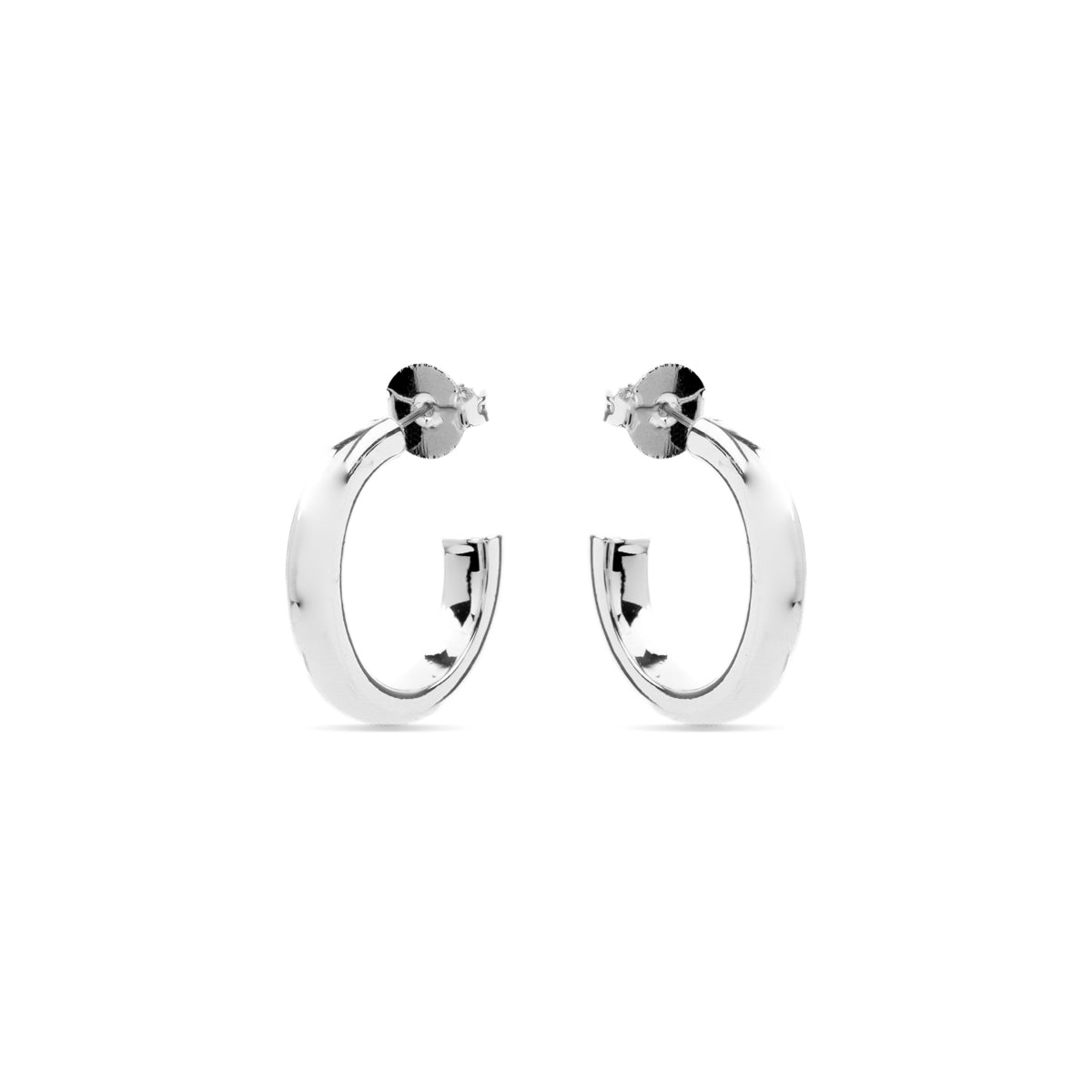 Difie earrings finished in rhodium