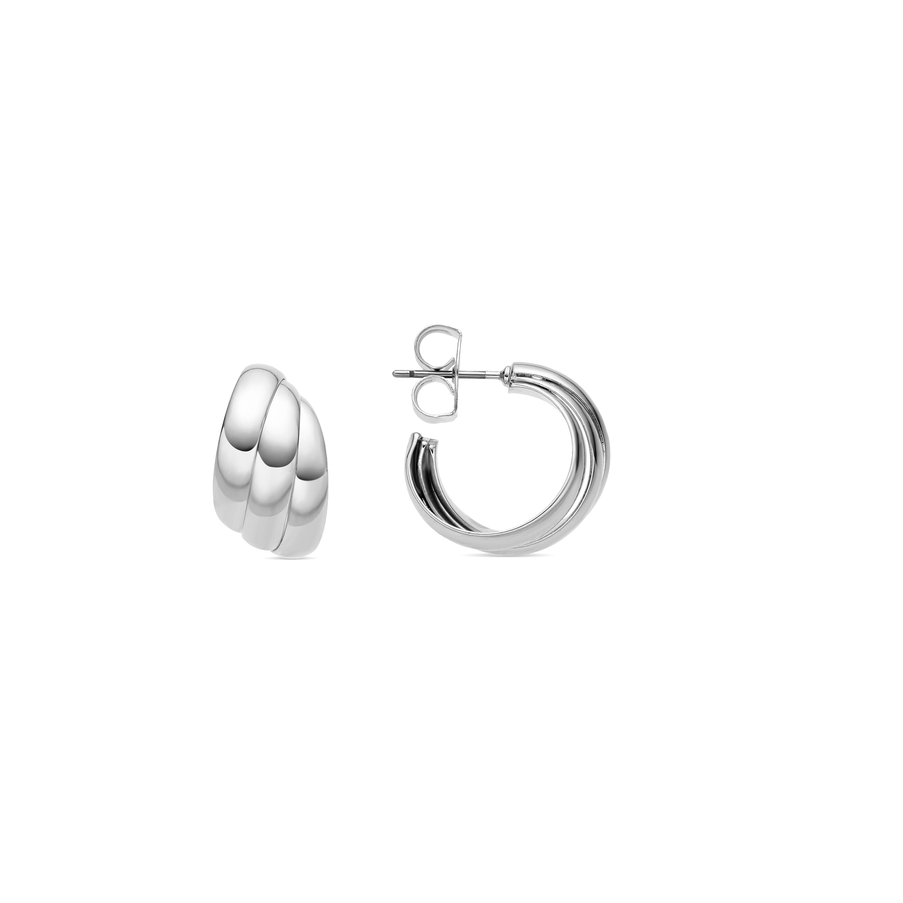 Boucles d'oreilles finition argent - Abeth