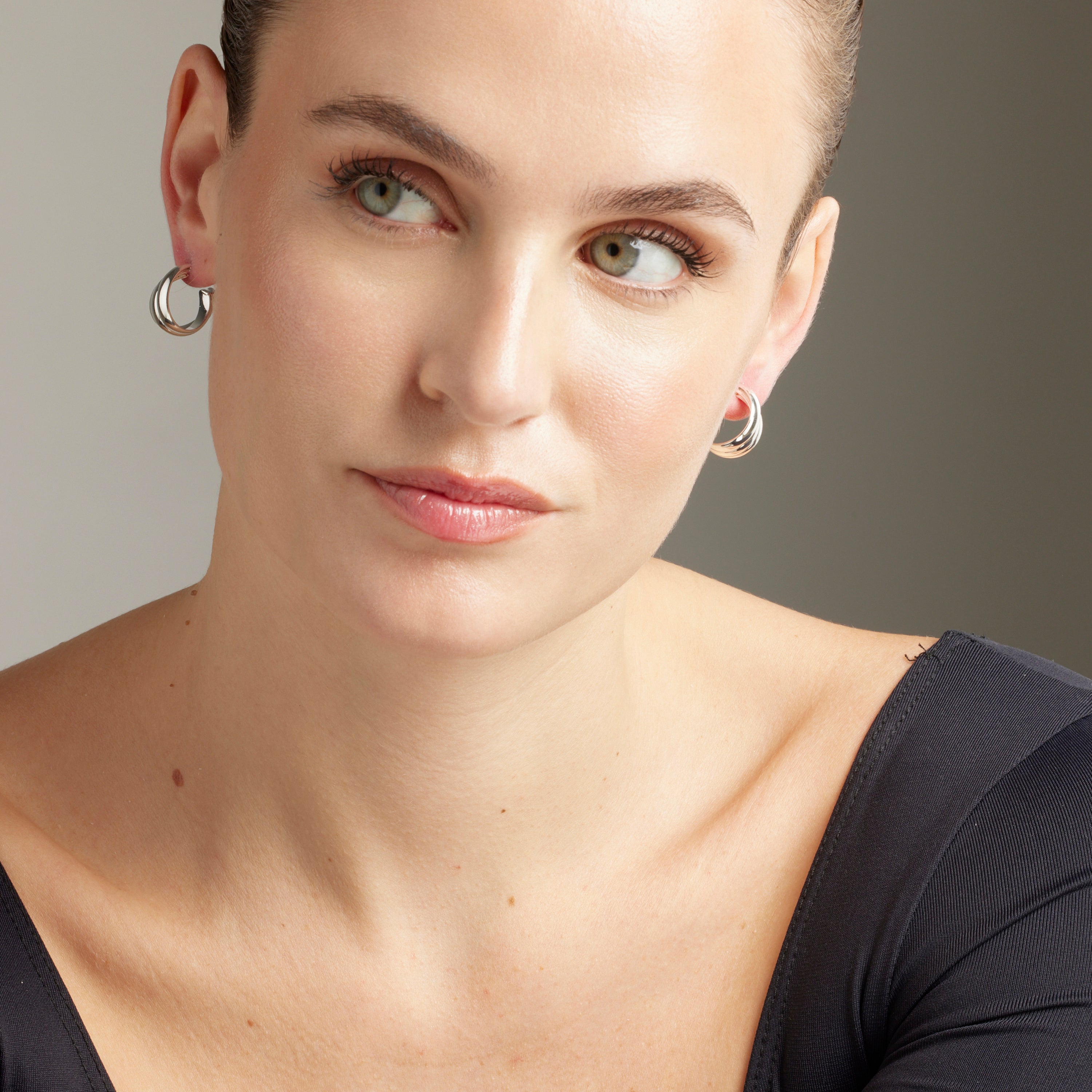 Boucles d'oreilles finition argent - Abeth