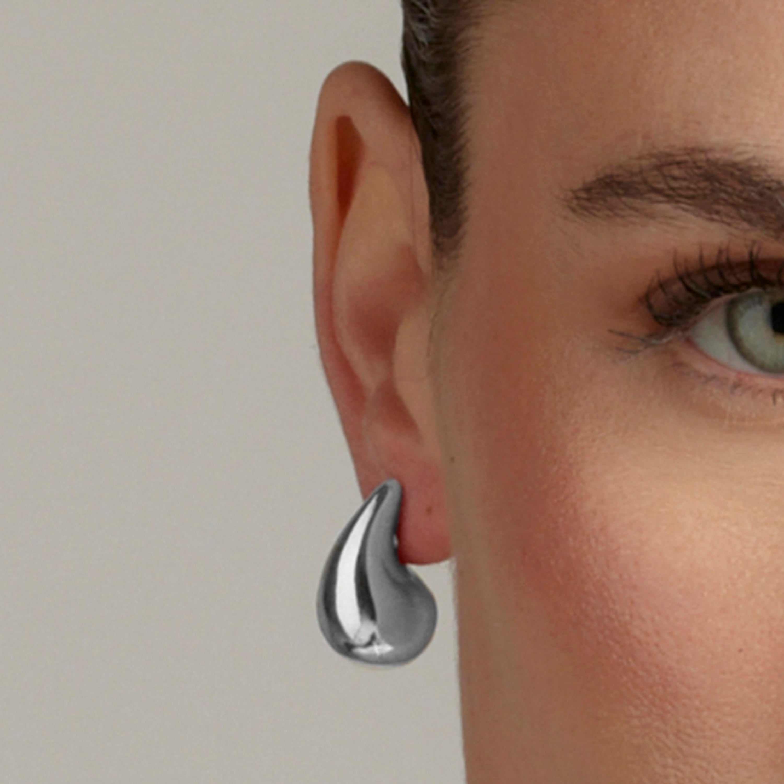 Silver finish earrings - Iswind
